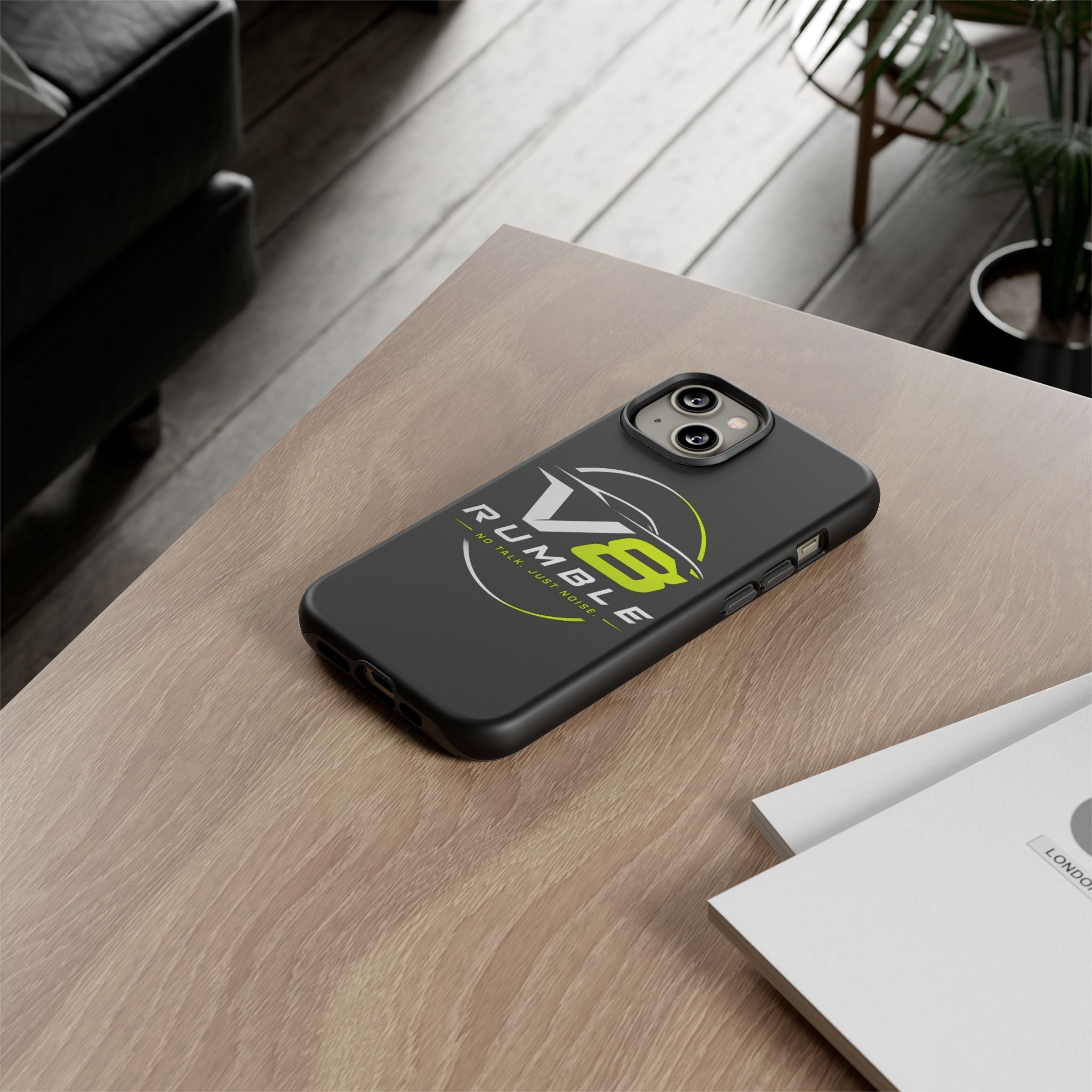 V8 Rumble Tough Phone Case — 'No Talk, Just Noise' Protective Cover