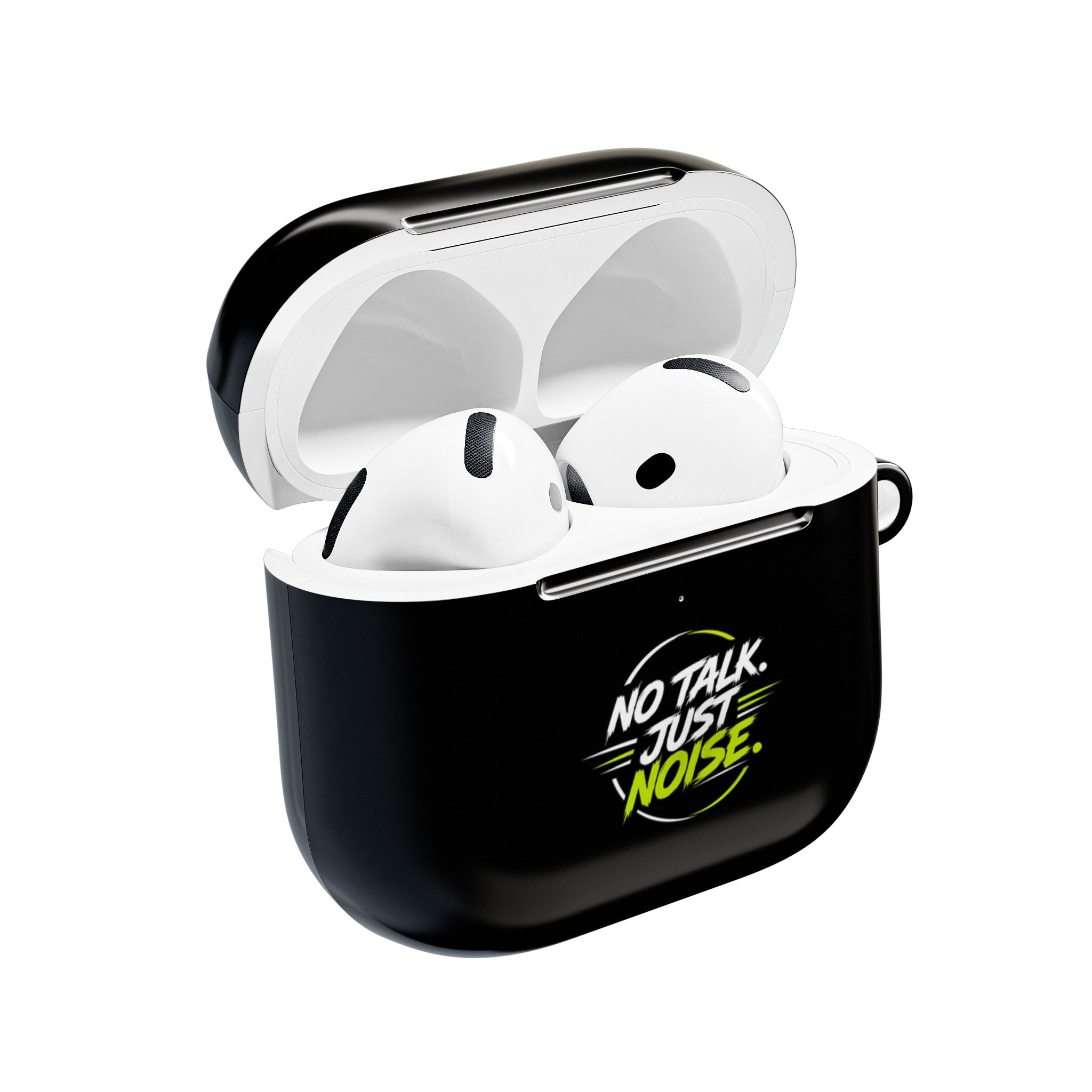 AirPods Case — "No Talk. Just Noise." Neon Graphic Protective Cover