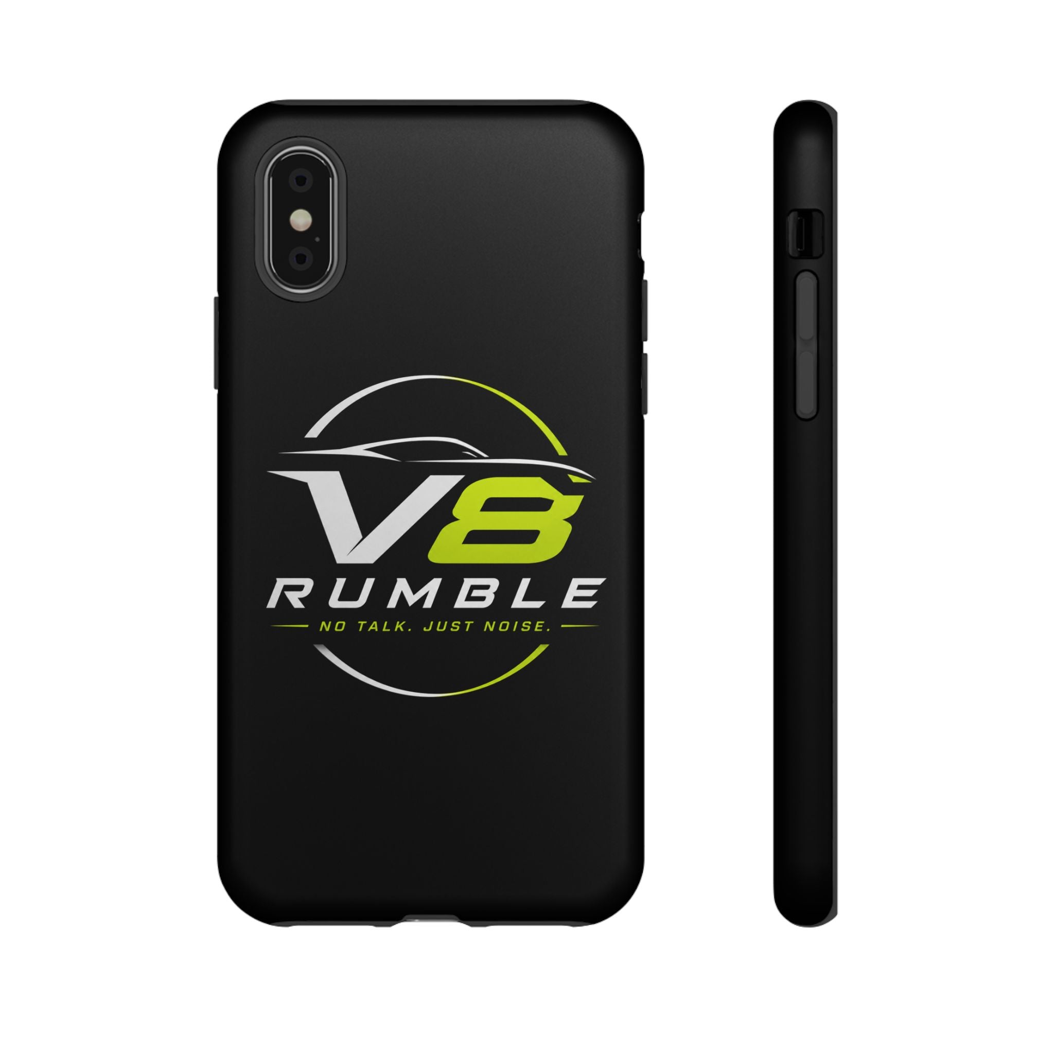 V8 Rumble Tough Phone Case — 'No Talk, Just Noise' Protective Cover