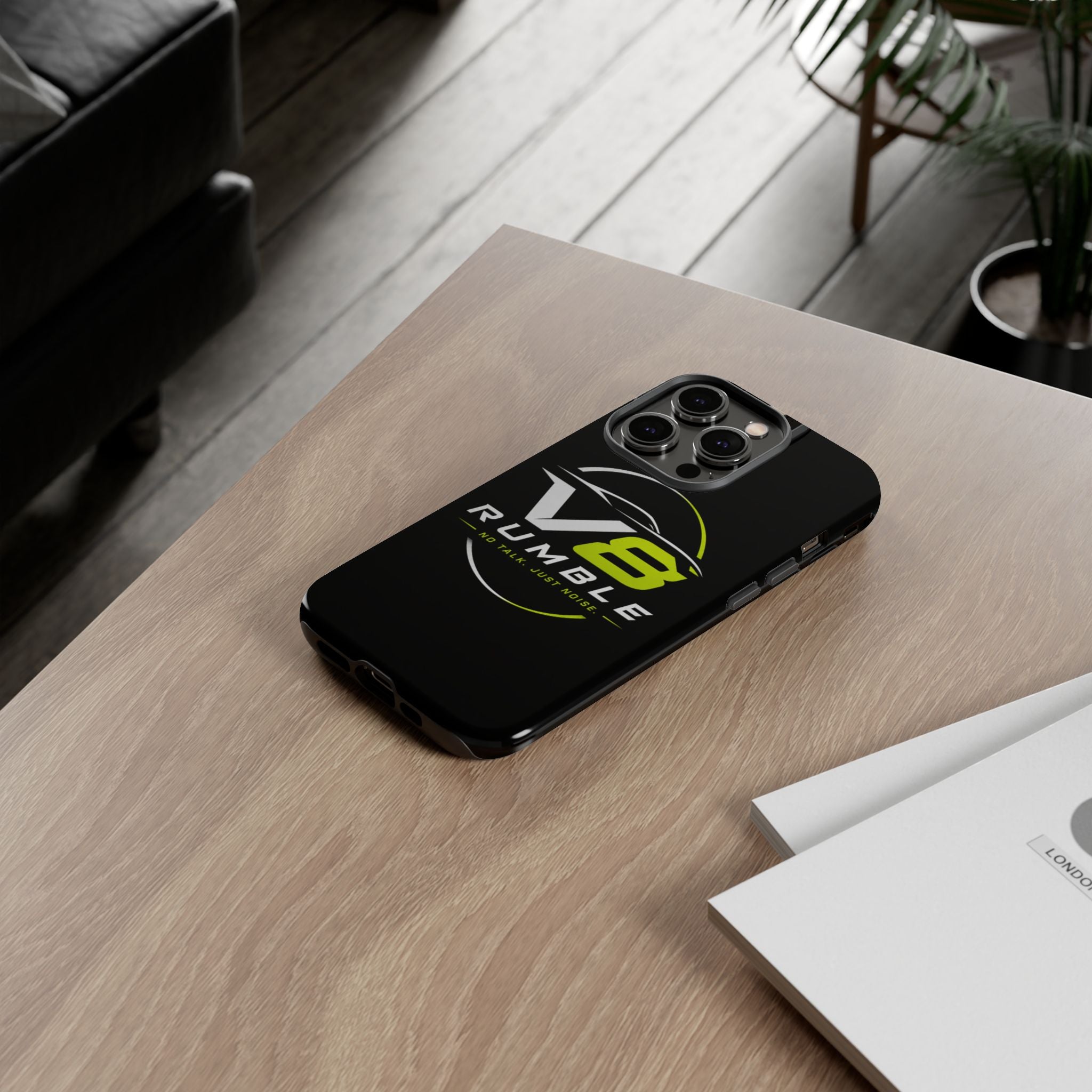 V8 Rumble Tough Phone Case — 'No Talk, Just Noise' Protective Cover