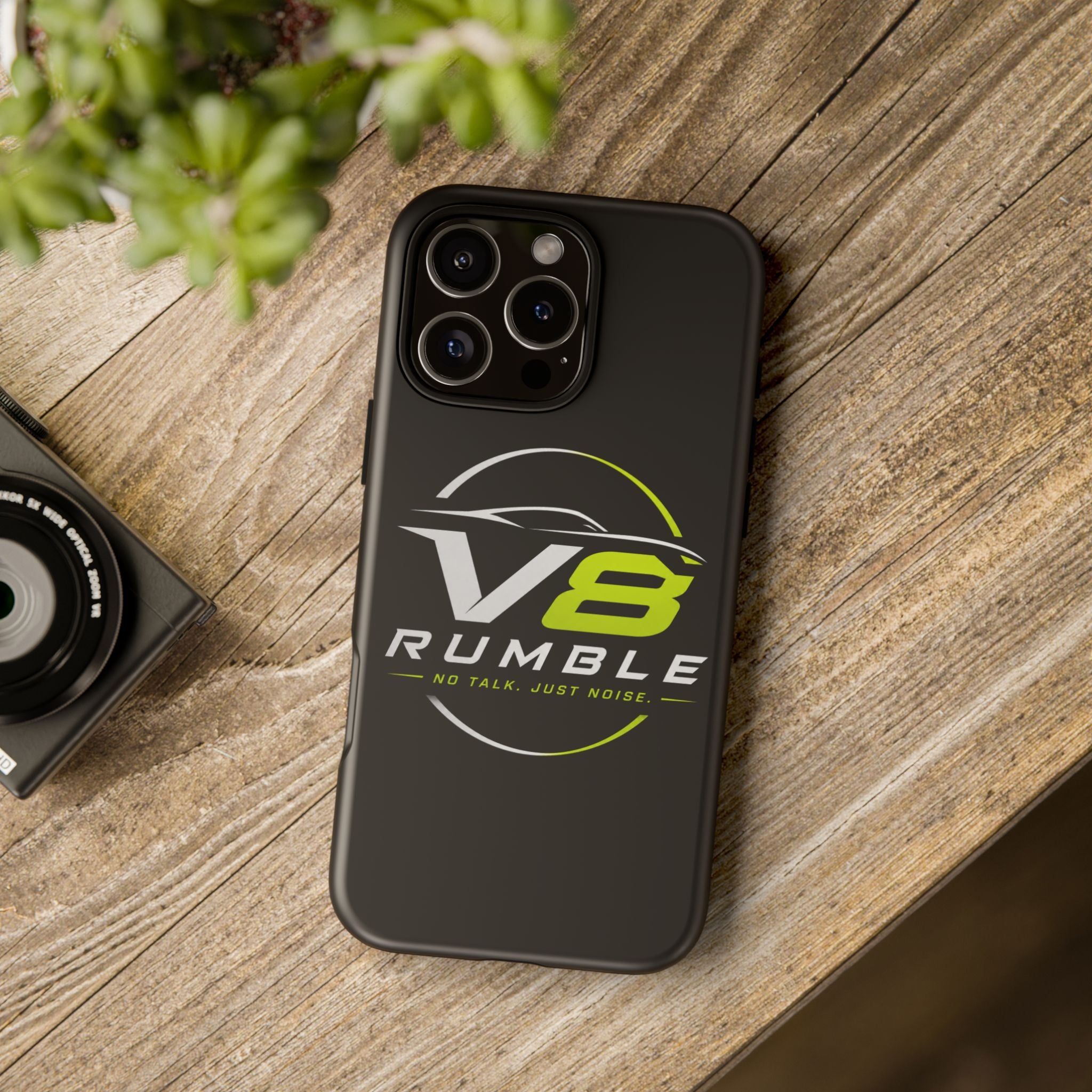V8 Rumble Tough Phone Case — 'No Talk, Just Noise' Protective Cover