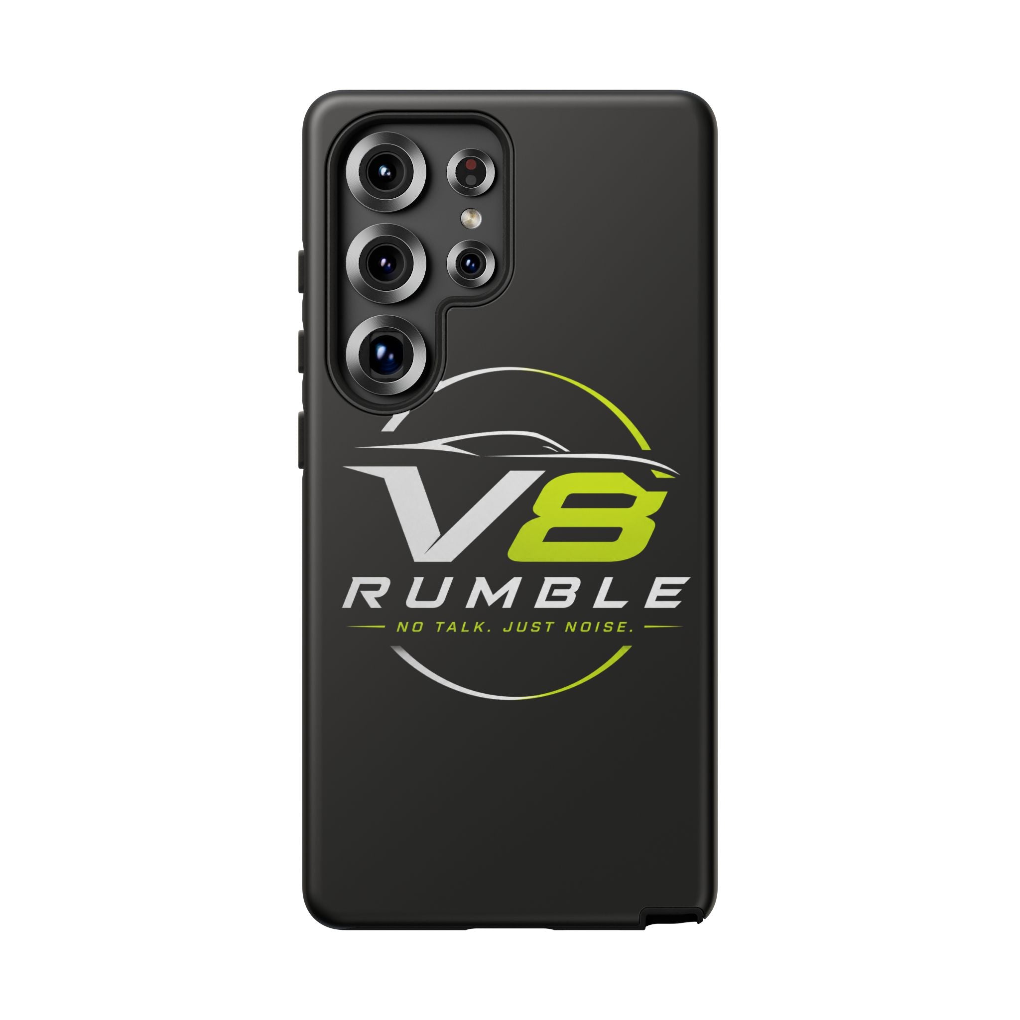 V8 Rumble Tough Phone Case — 'No Talk, Just Noise' Protective Cover