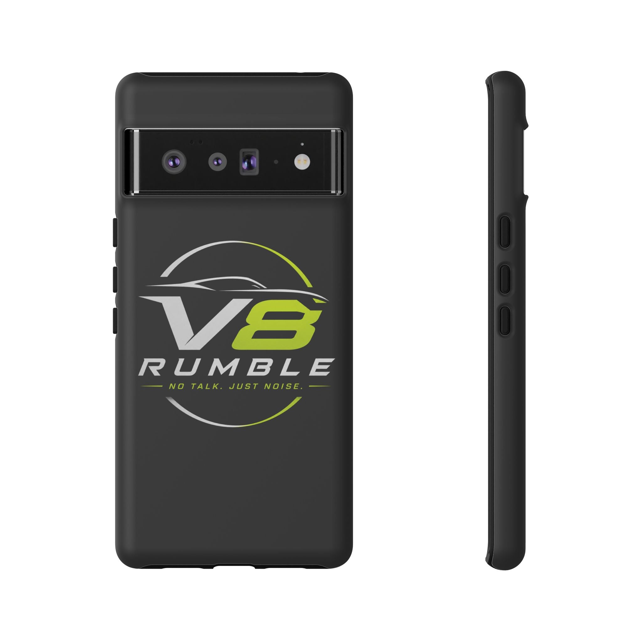 V8 Rumble Tough Phone Case — 'No Talk, Just Noise' Protective Cover