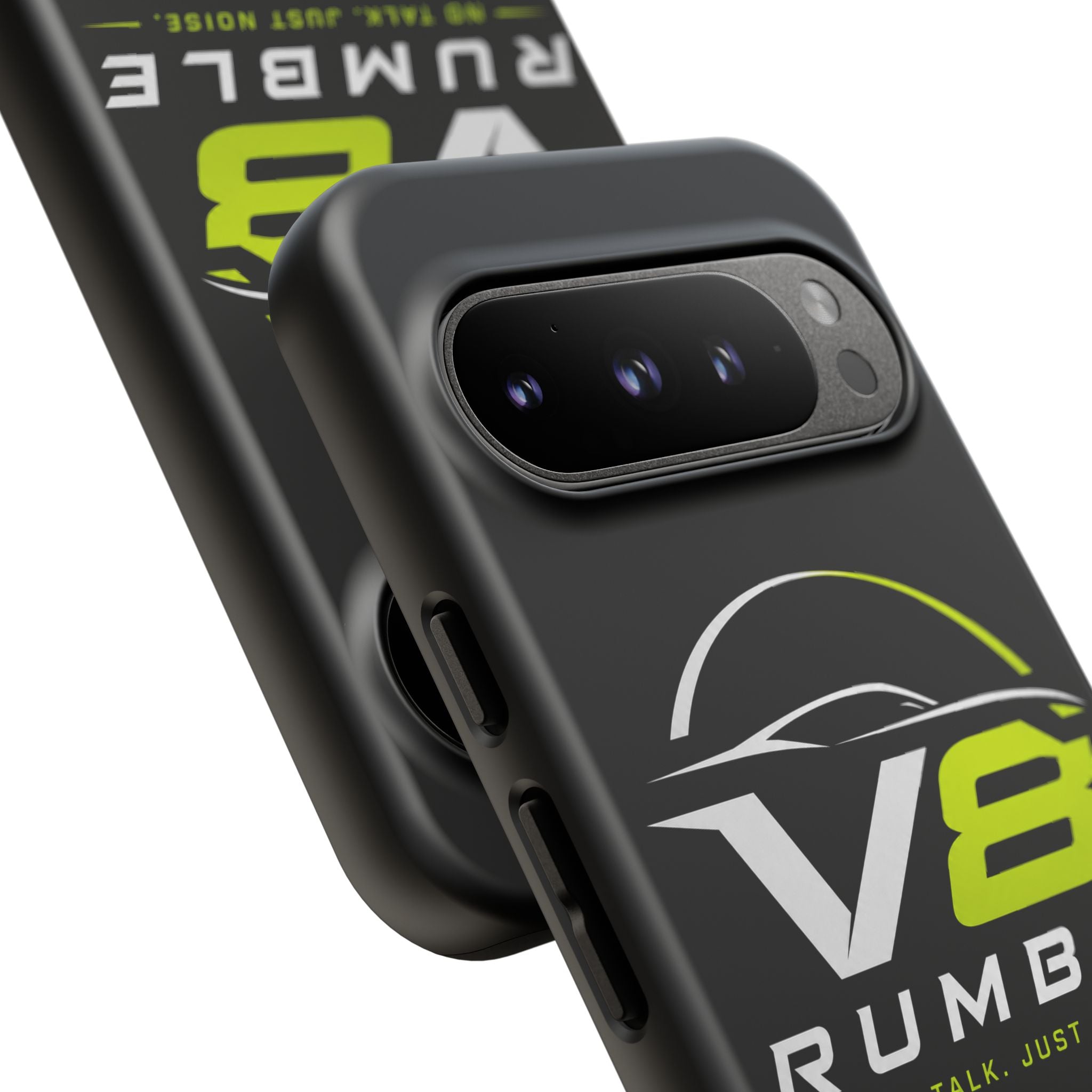 V8 Rumble Tough Phone Case — 'No Talk, Just Noise' Protective Cover