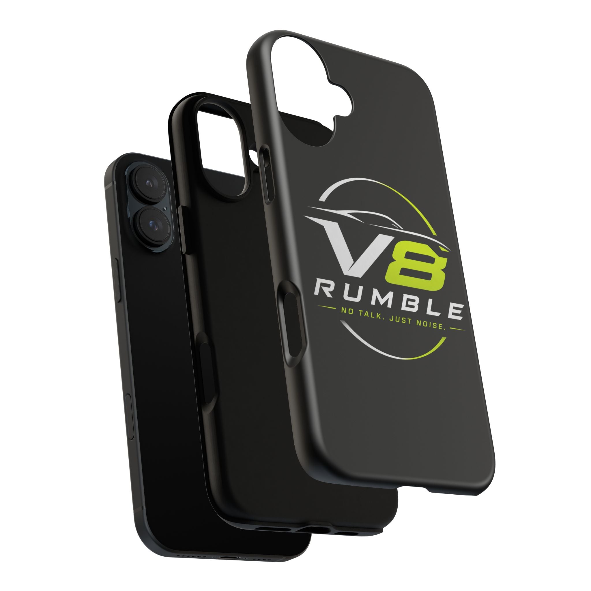V8 Rumble Tough Phone Case — 'No Talk, Just Noise' Protective Cover