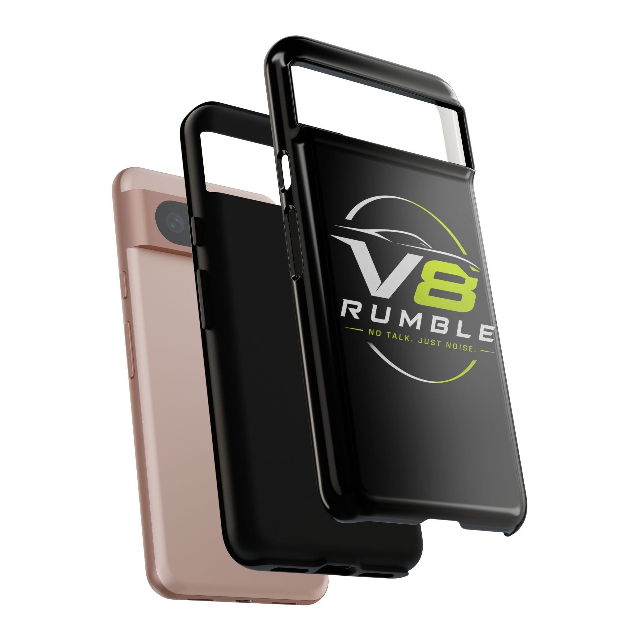 V8 Rumble Tough Phone Case — 'No Talk, Just Noise' Protective Cover