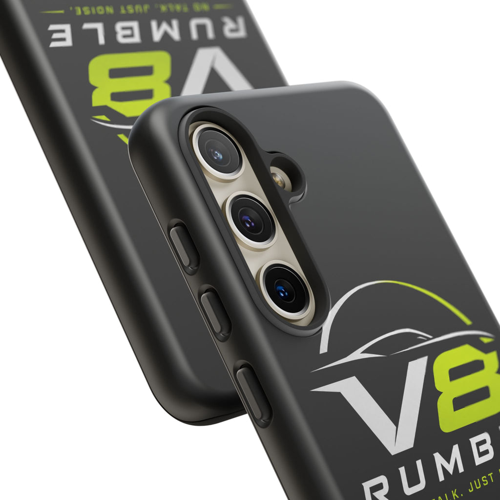 V8 Rumble Tough Phone Case — 'No Talk, Just Noise' Protective Cover