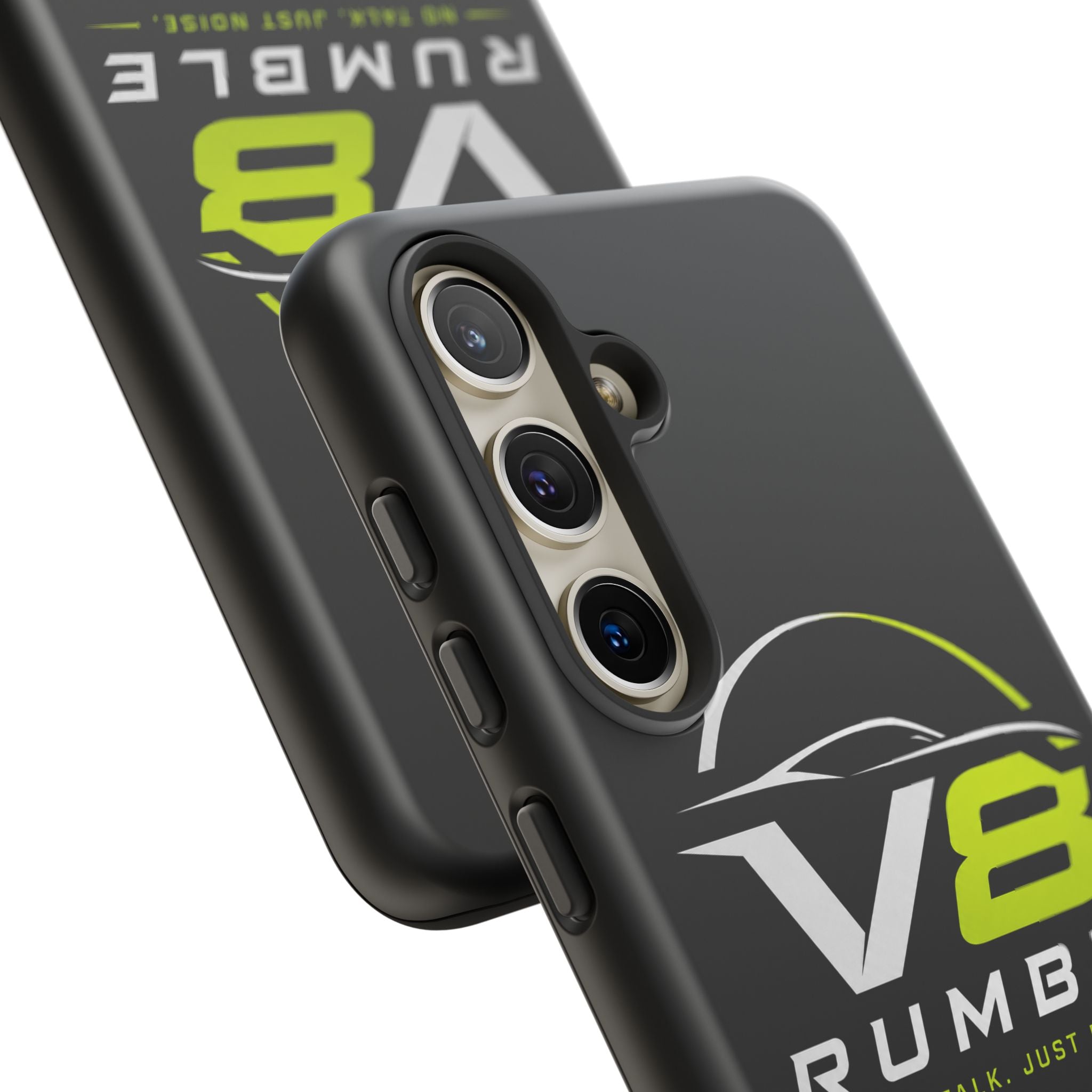 V8 Rumble Tough Phone Case — 'No Talk, Just Noise' Protective Cover