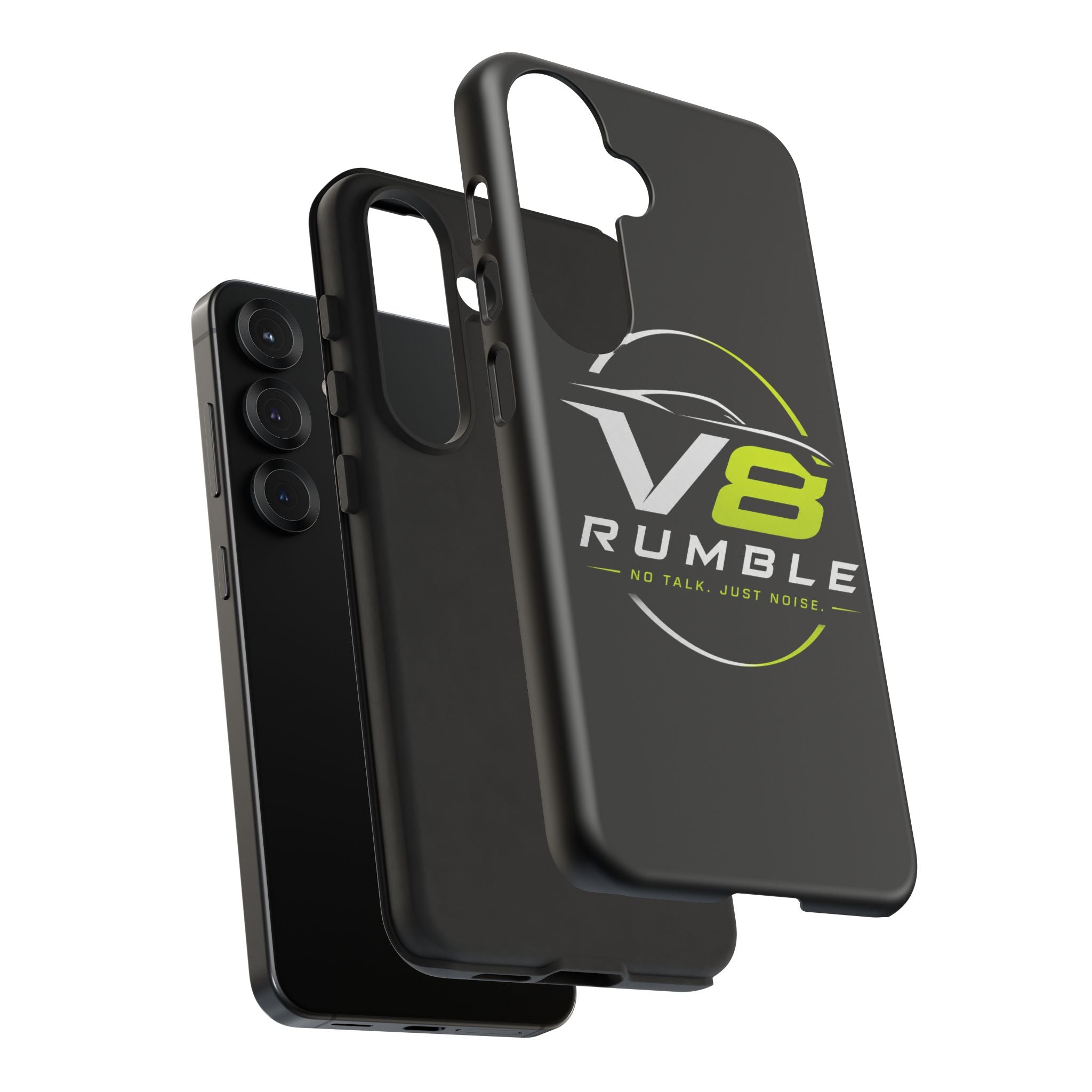 V8 Rumble Tough Phone Case — 'No Talk, Just Noise' Protective Cover