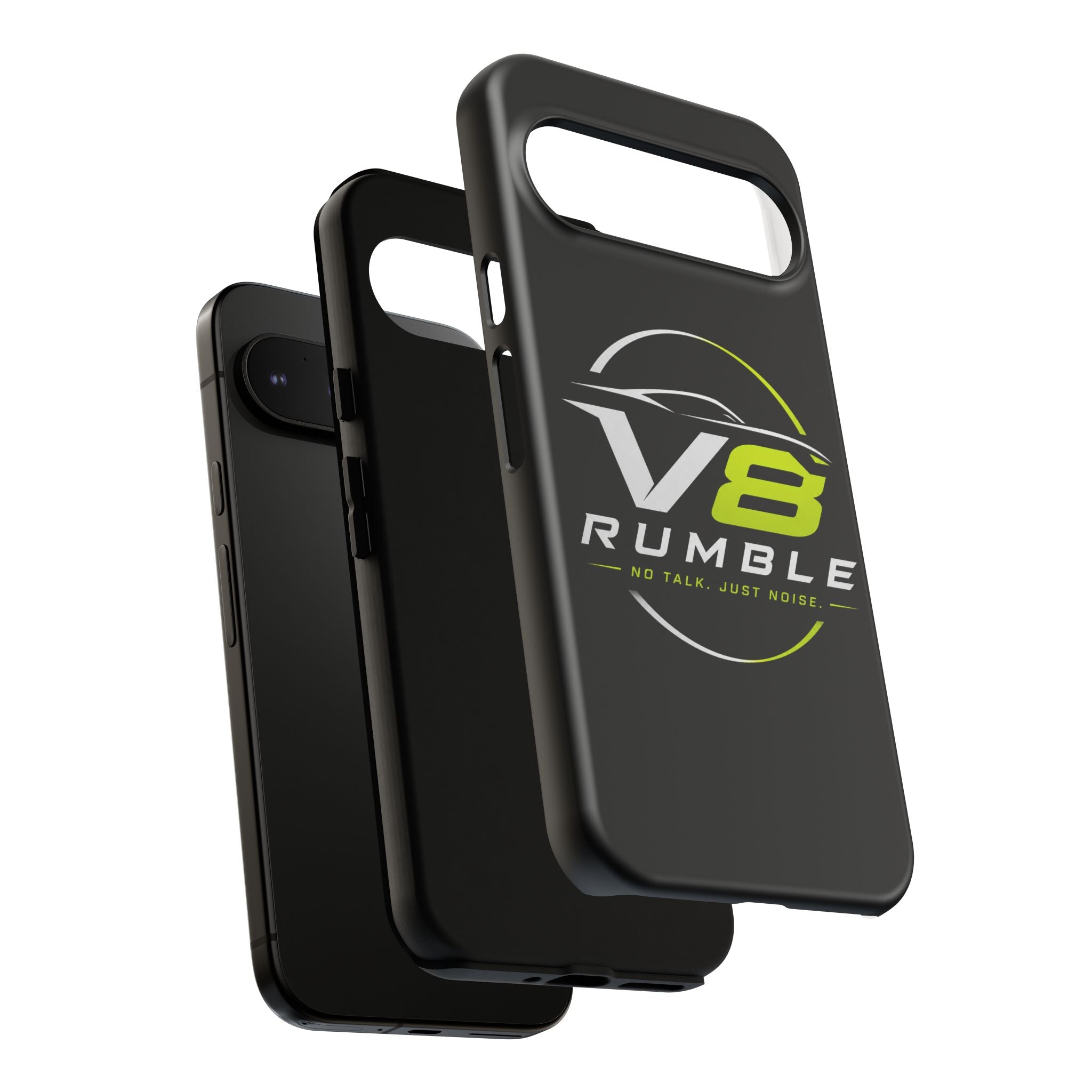 V8 Rumble Tough Phone Case — 'No Talk, Just Noise' Protective Cover