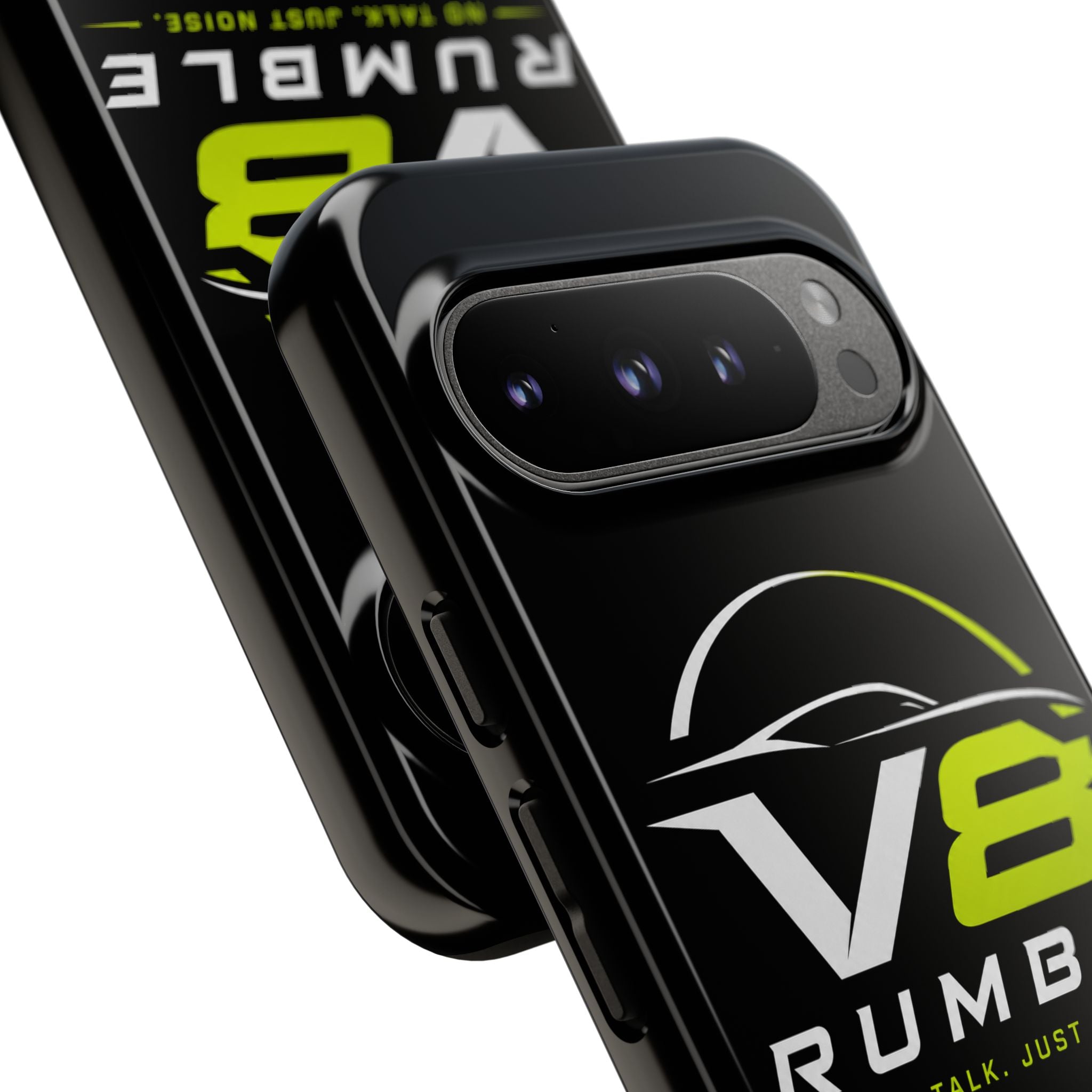 V8 Rumble Tough Phone Case — 'No Talk, Just Noise' Protective Cover