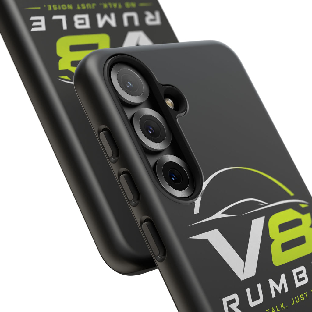 V8 Rumble Tough Phone Case — 'No Talk, Just Noise' Protective Cover