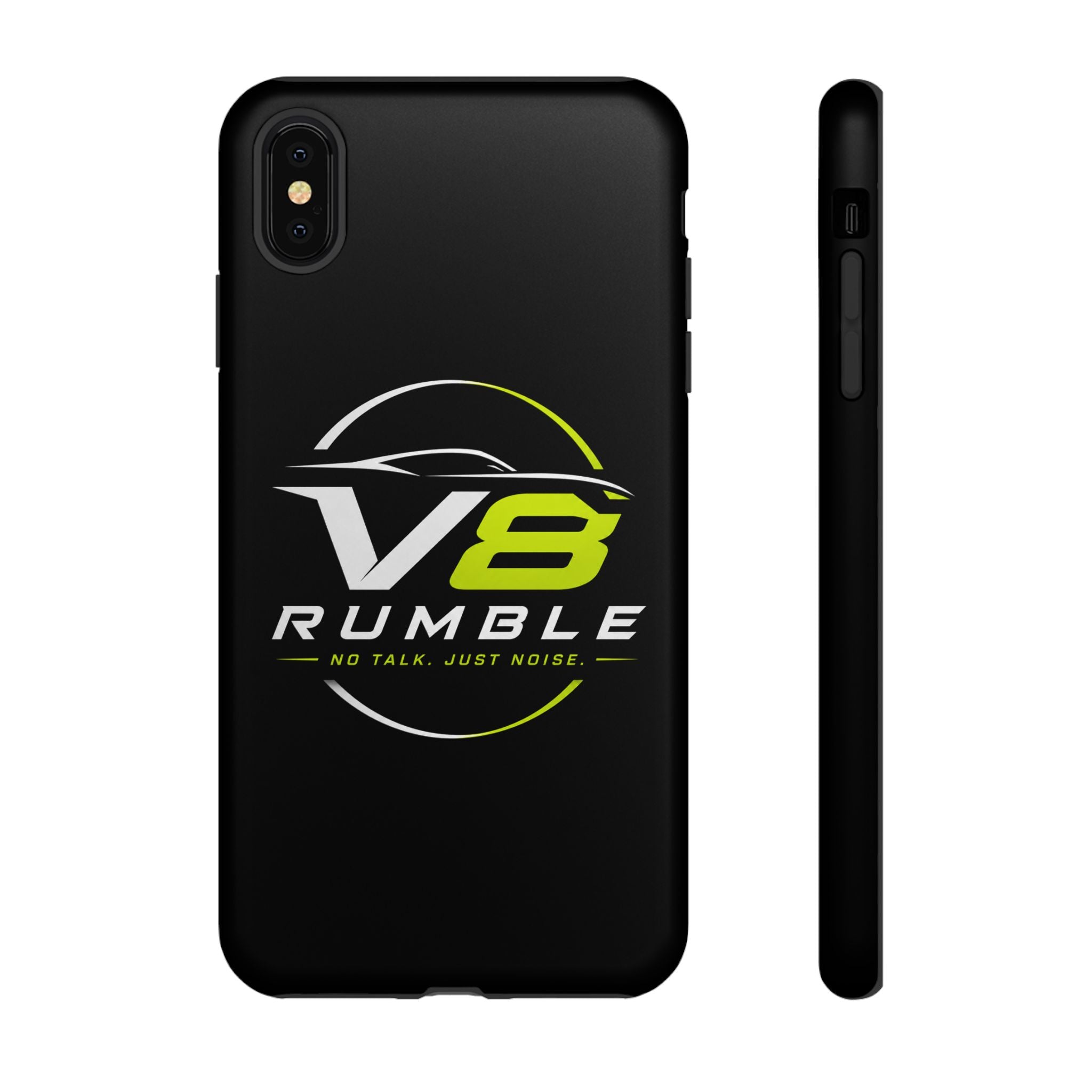 V8 Rumble Tough Phone Case — 'No Talk, Just Noise' Protective Cover