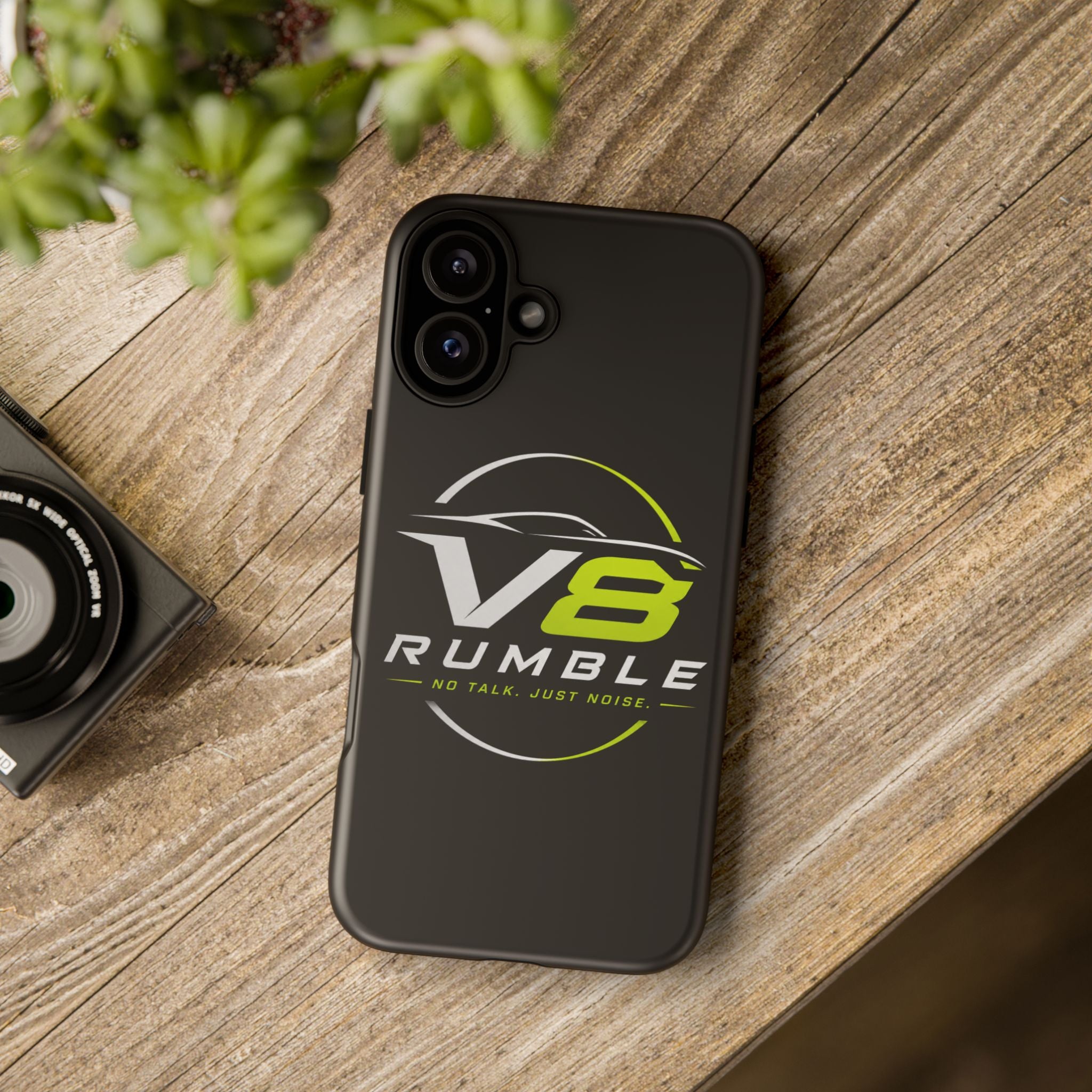V8 Rumble Tough Phone Case — 'No Talk, Just Noise' Protective Cover