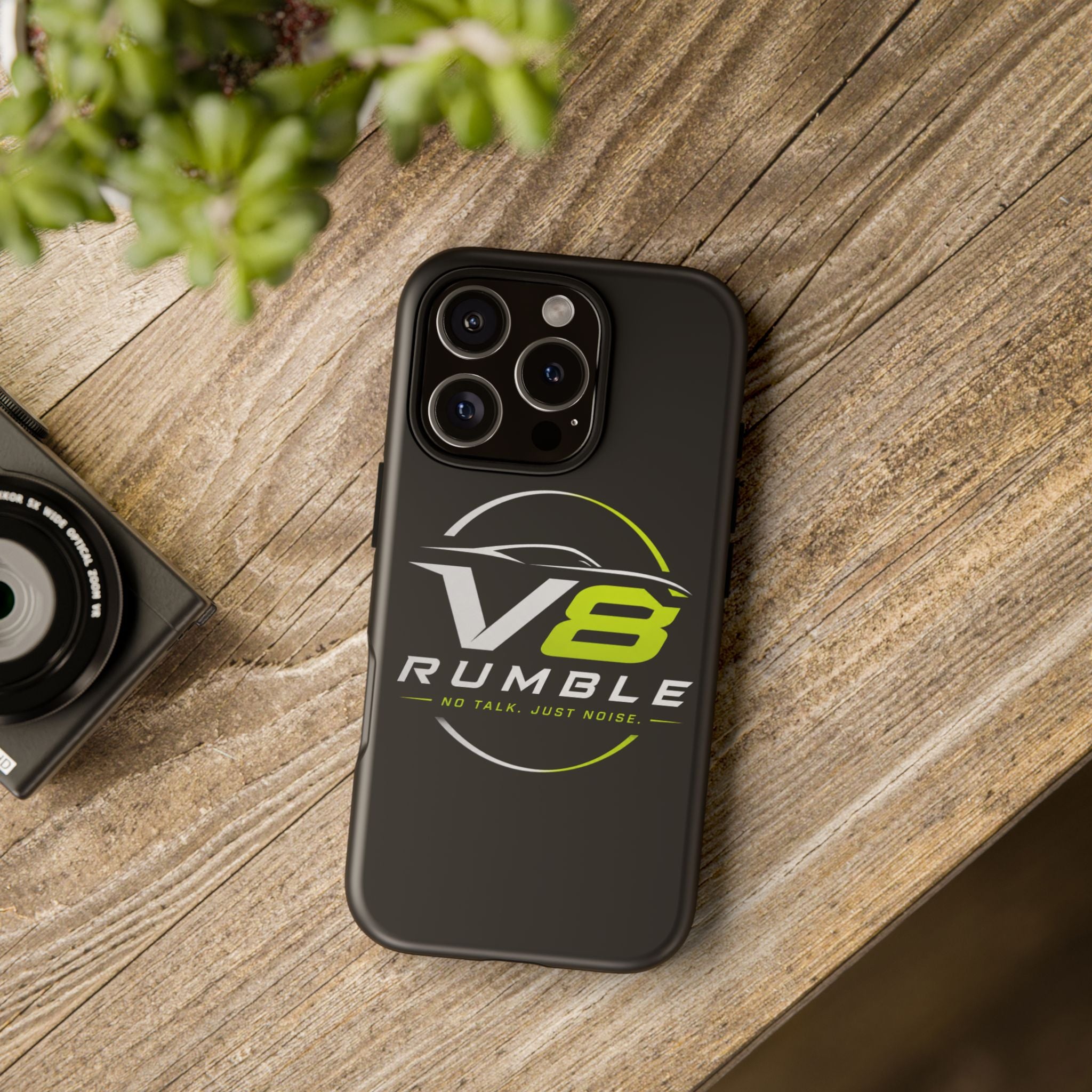V8 Rumble Tough Phone Case — 'No Talk, Just Noise' Protective Cover