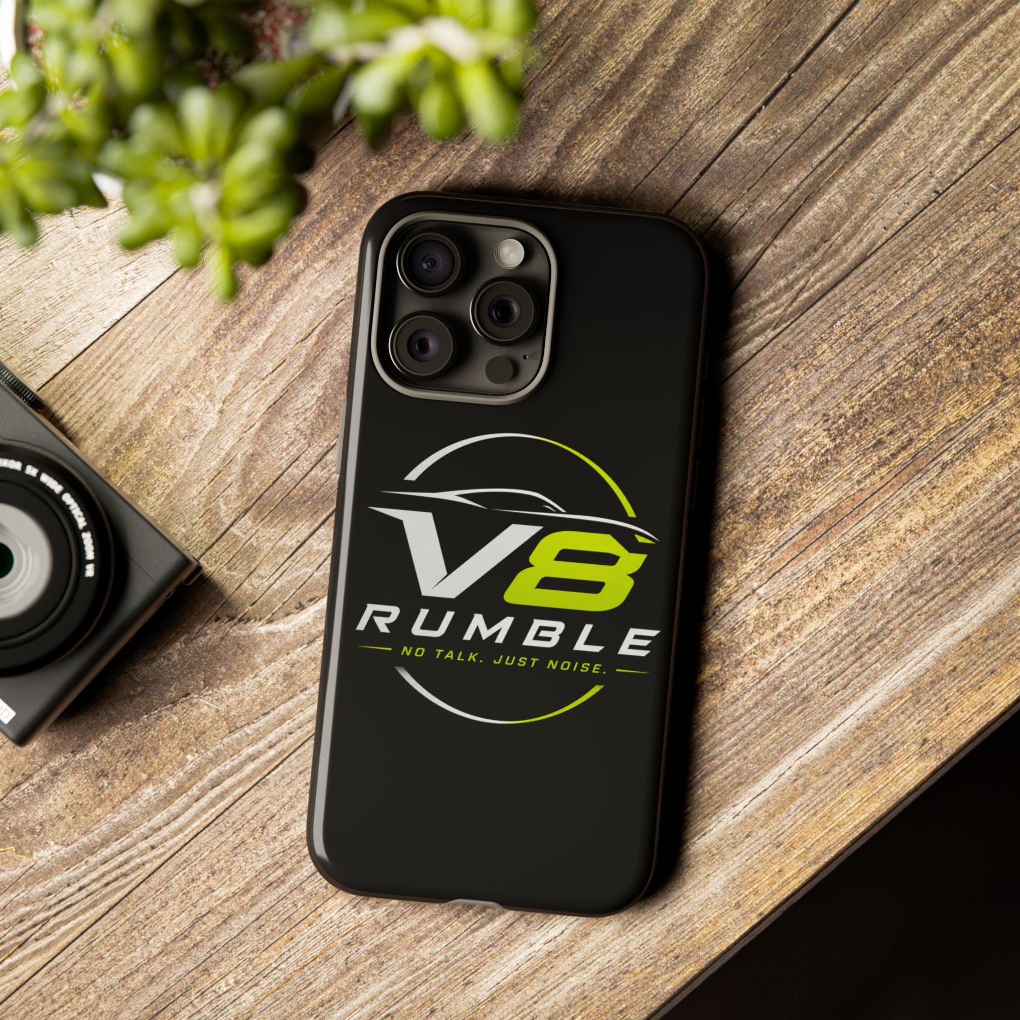 V8 Rumble Tough Phone Case — 'No Talk, Just Noise' Protective Cover