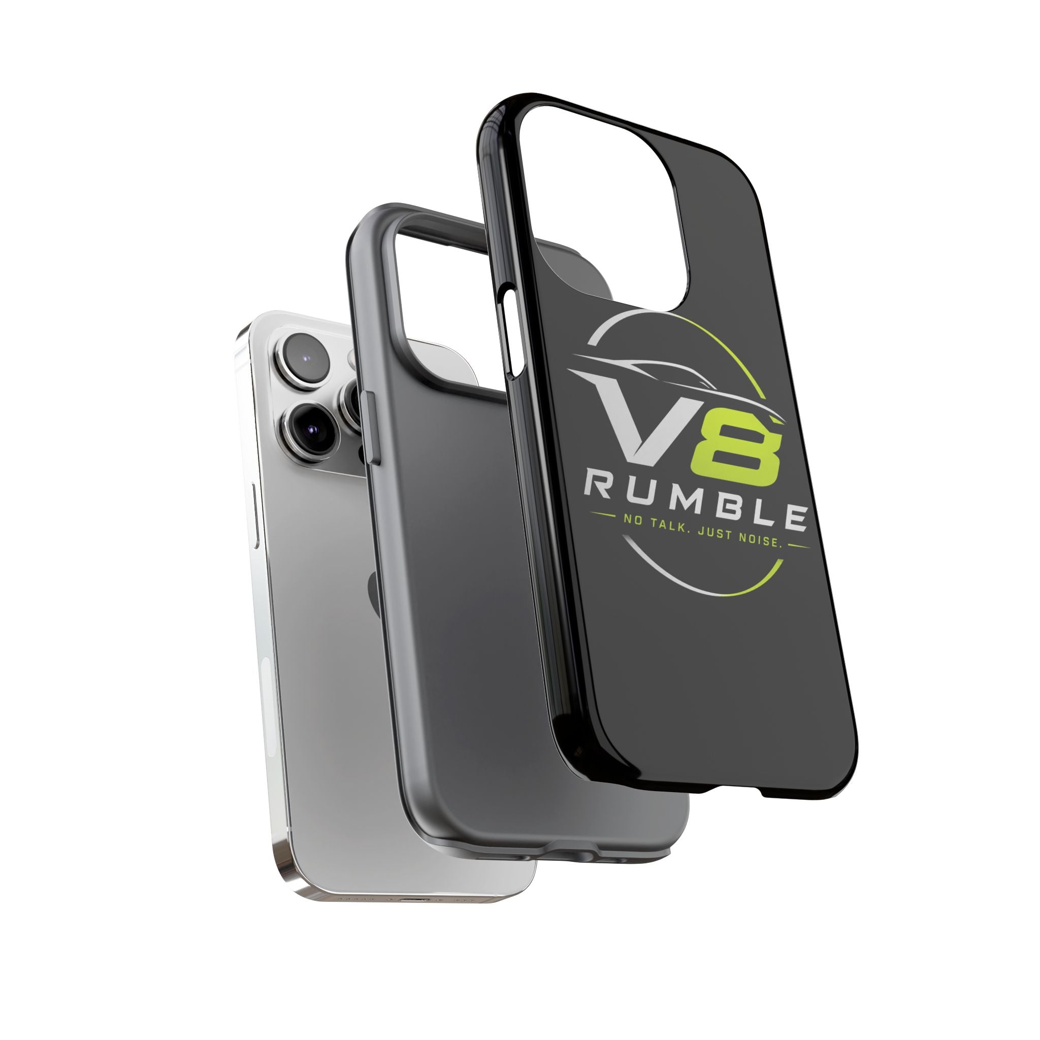 V8 Rumble Tough Phone Case — 'No Talk, Just Noise' Protective Cover