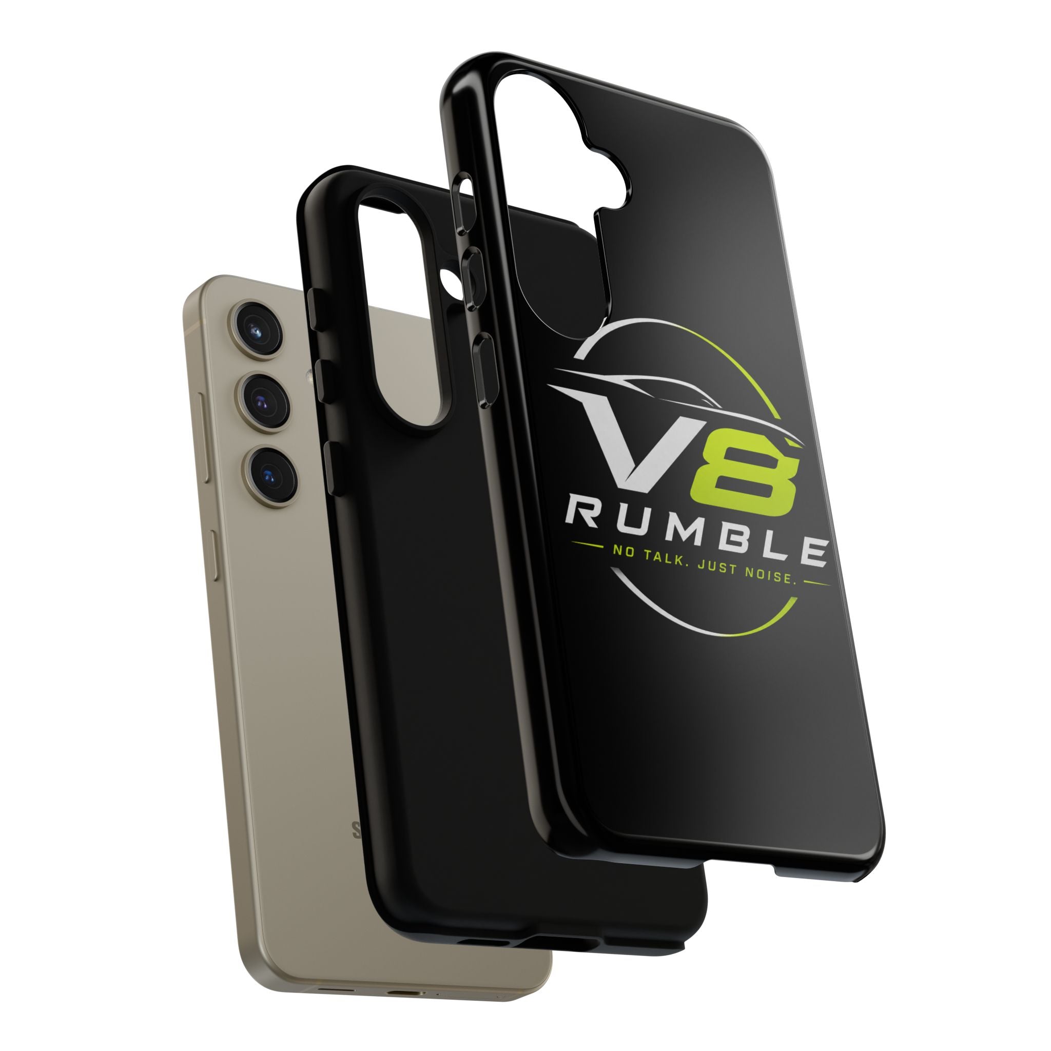 V8 Rumble Tough Phone Case — 'No Talk, Just Noise' Protective Cover