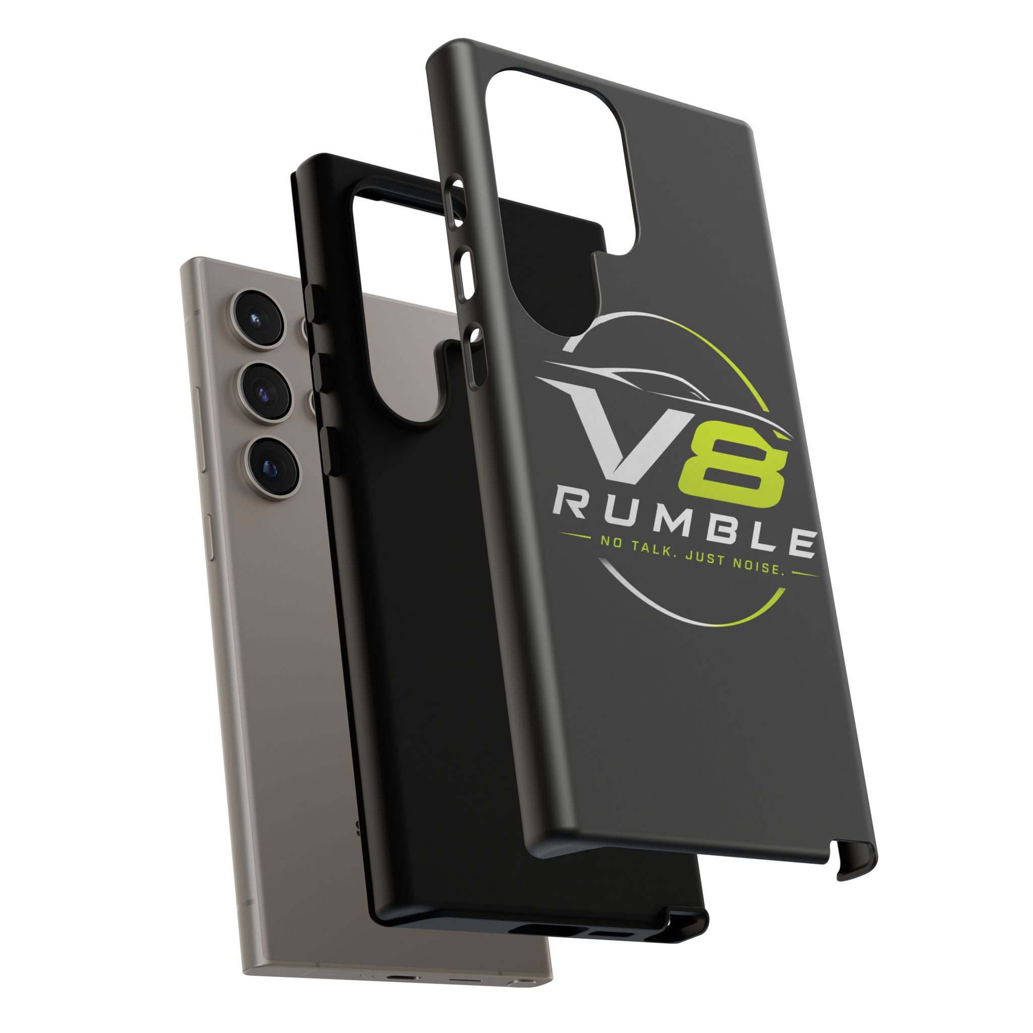 V8 Rumble Tough Phone Case — 'No Talk, Just Noise' Protective Cover