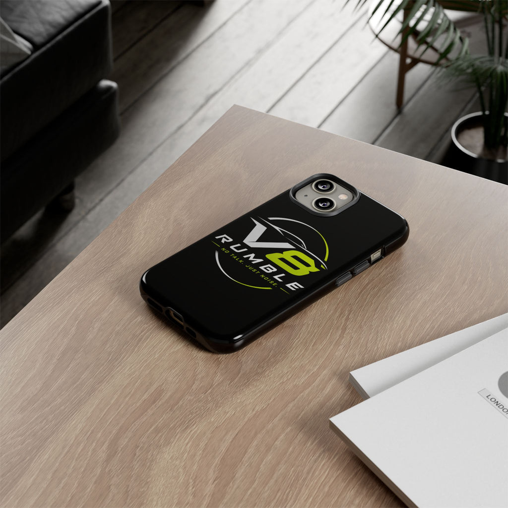 V8 Rumble Tough Phone Case — 'No Talk, Just Noise' Protective Cover
