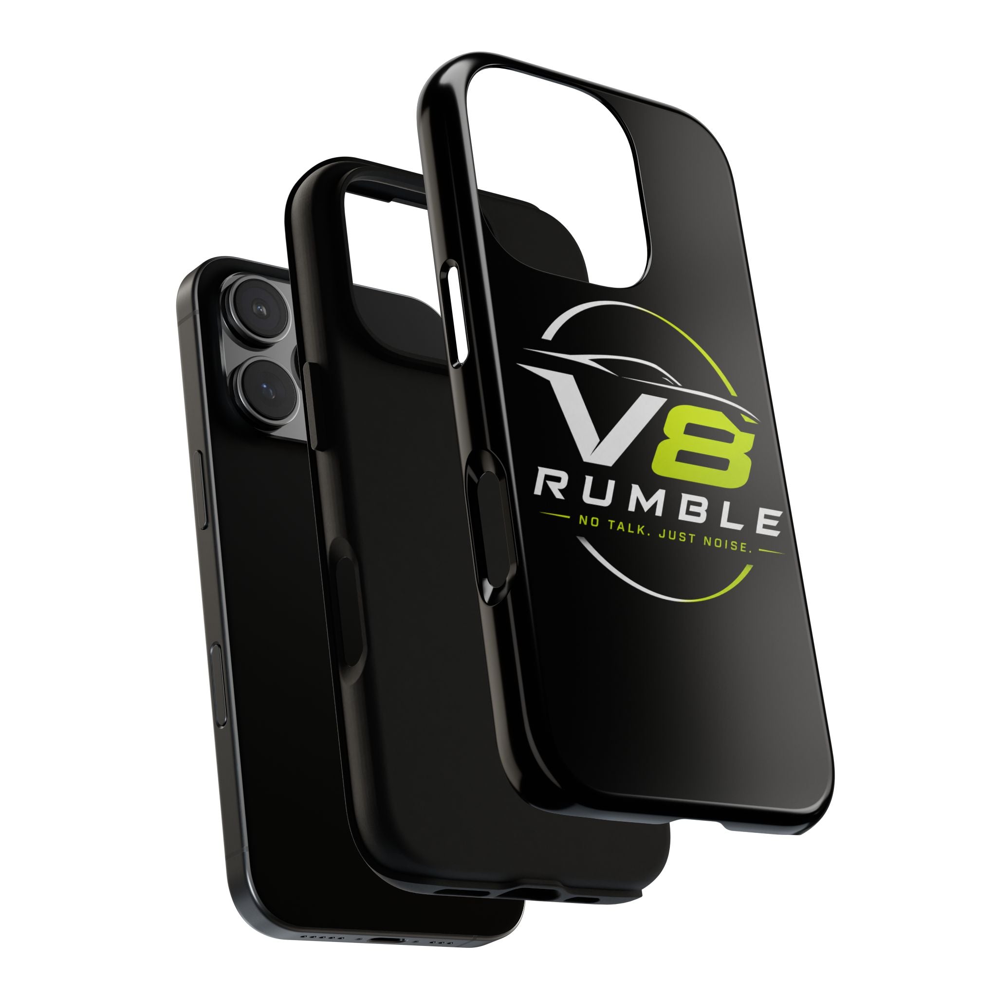 V8 Rumble Tough Phone Case — 'No Talk, Just Noise' Protective Cover