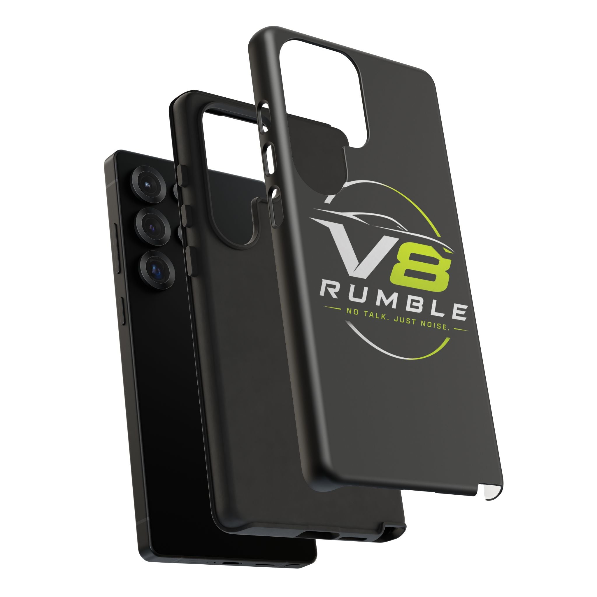 V8 Rumble Tough Phone Case — 'No Talk, Just Noise' Protective Cover