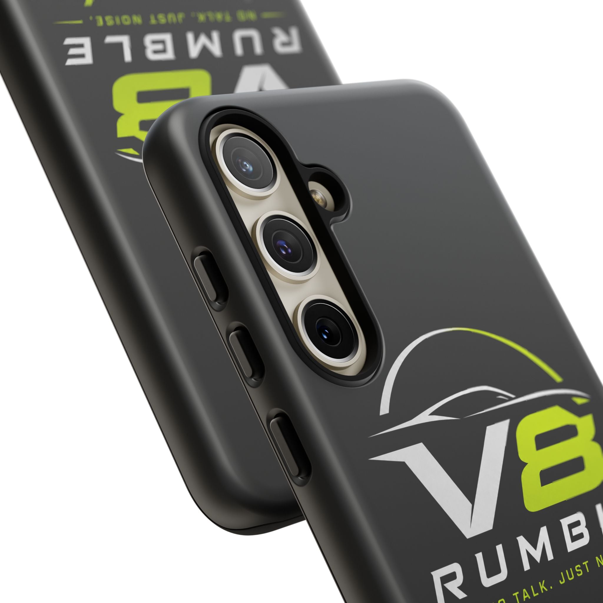V8 Rumble Tough Phone Case — 'No Talk, Just Noise' Protective Cover
