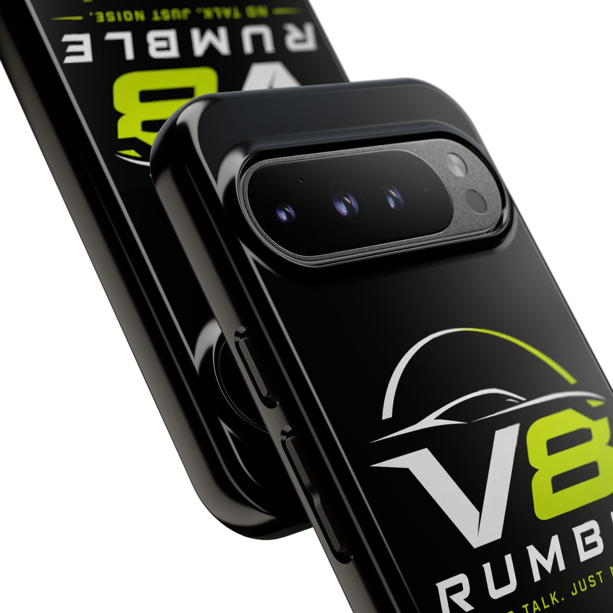 V8 Rumble Tough Phone Case — 'No Talk, Just Noise' Protective Cover