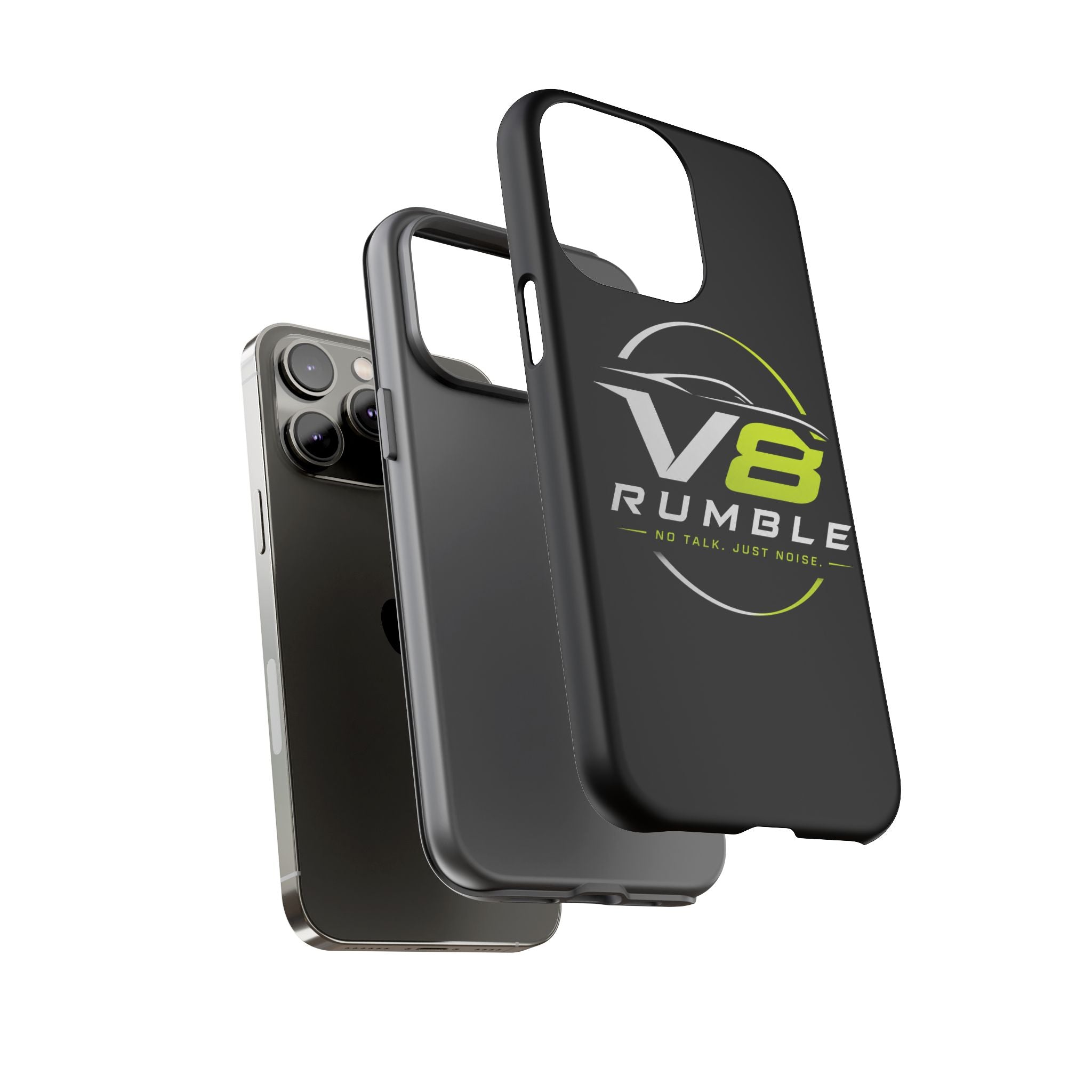 V8 Rumble Tough Phone Case — 'No Talk, Just Noise' Protective Cover