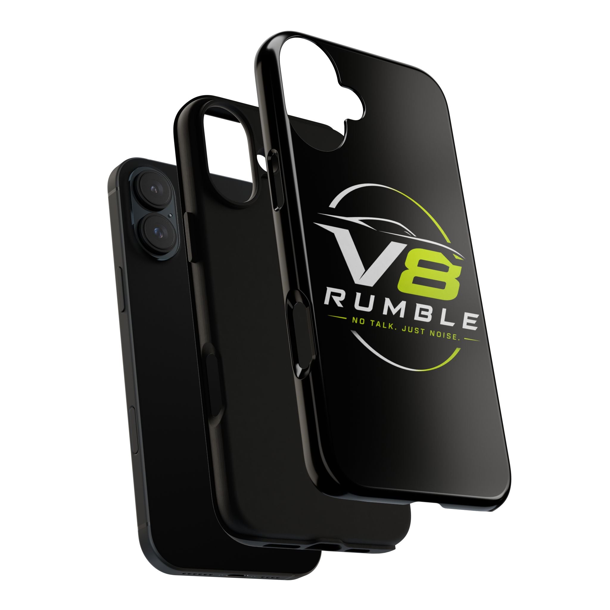 V8 Rumble Tough Phone Case — 'No Talk, Just Noise' Protective Cover