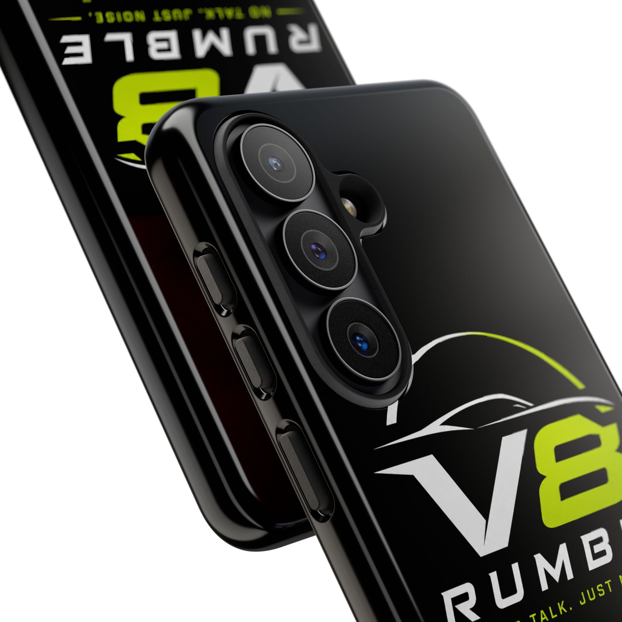 V8 Rumble Tough Phone Case — 'No Talk, Just Noise' Protective Cover