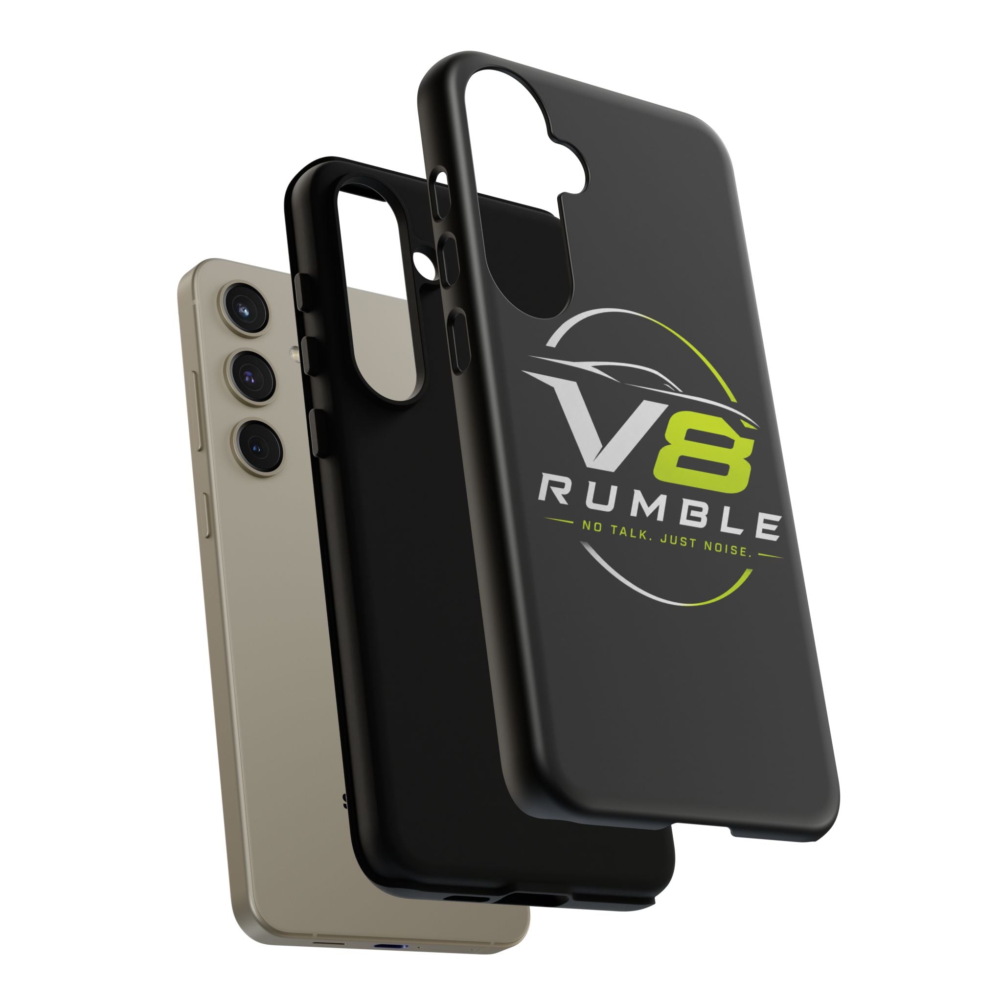 V8 Rumble Tough Phone Case — 'No Talk, Just Noise' Protective Cover