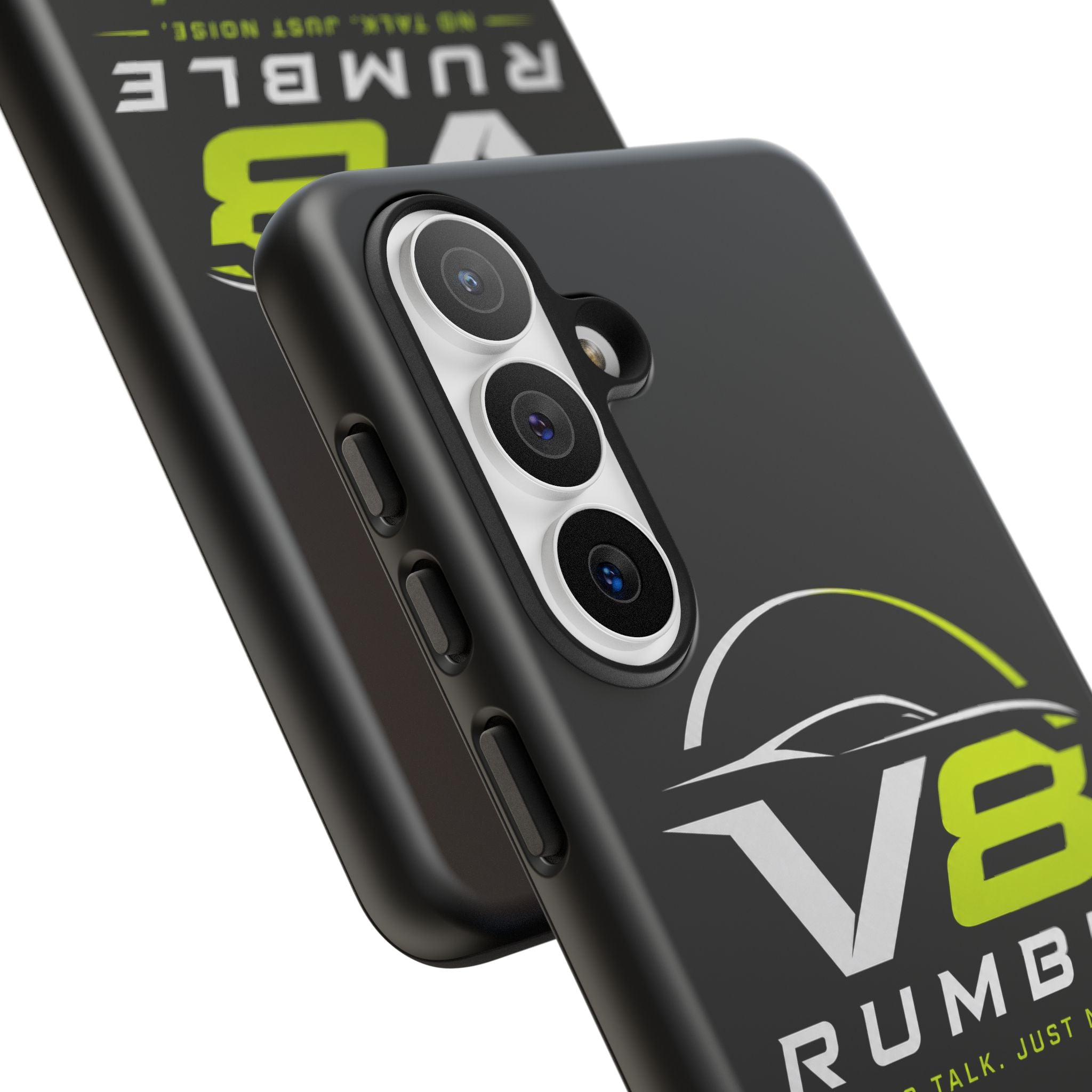 V8 Rumble Tough Phone Case — 'No Talk, Just Noise' Protective Cover