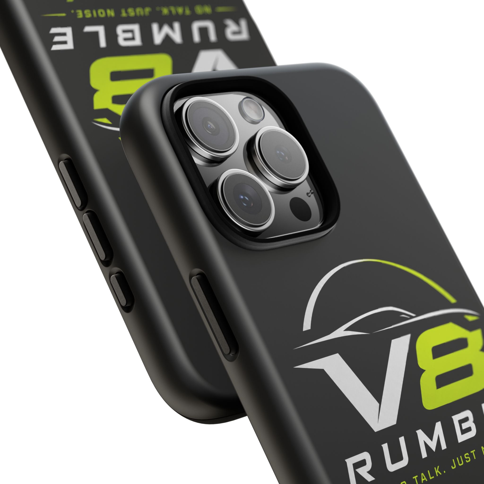 V8 Rumble Tough Phone Case — 'No Talk, Just Noise' Protective Cover