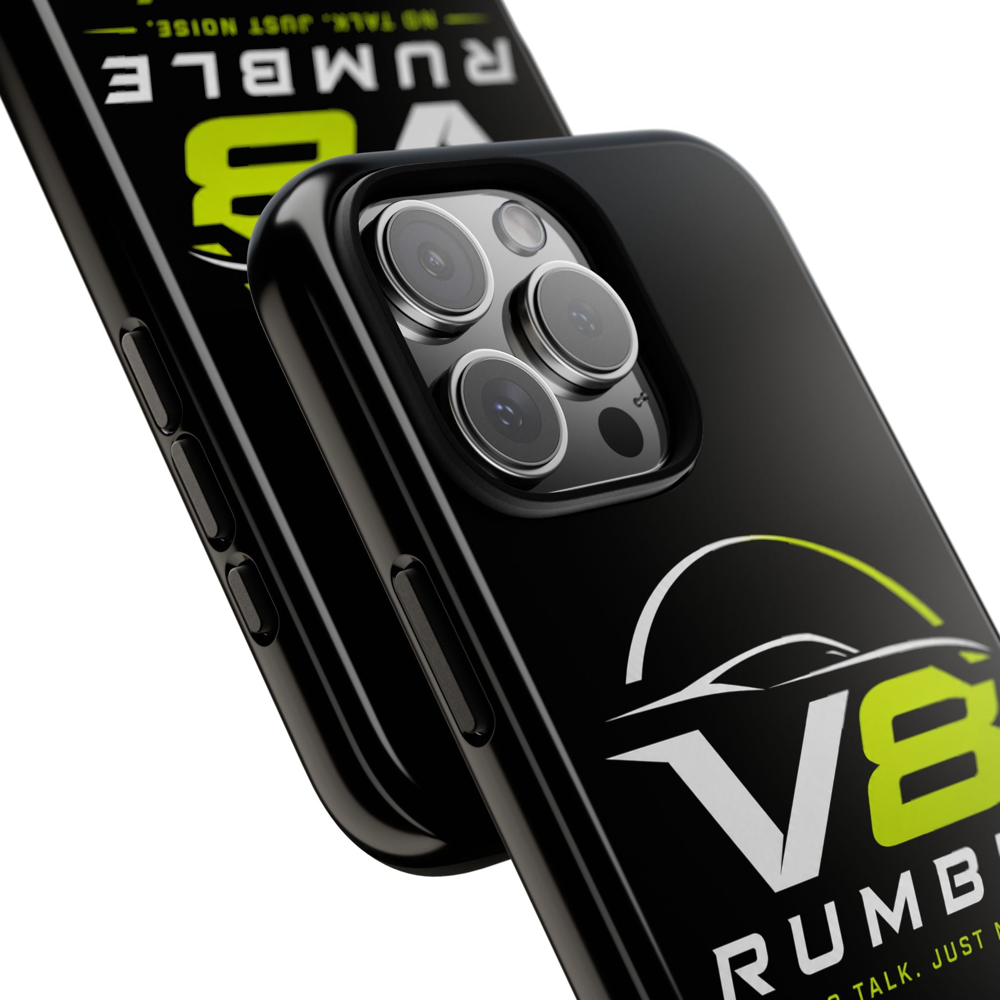 V8 Rumble Tough Phone Case — 'No Talk, Just Noise' Protective Cover