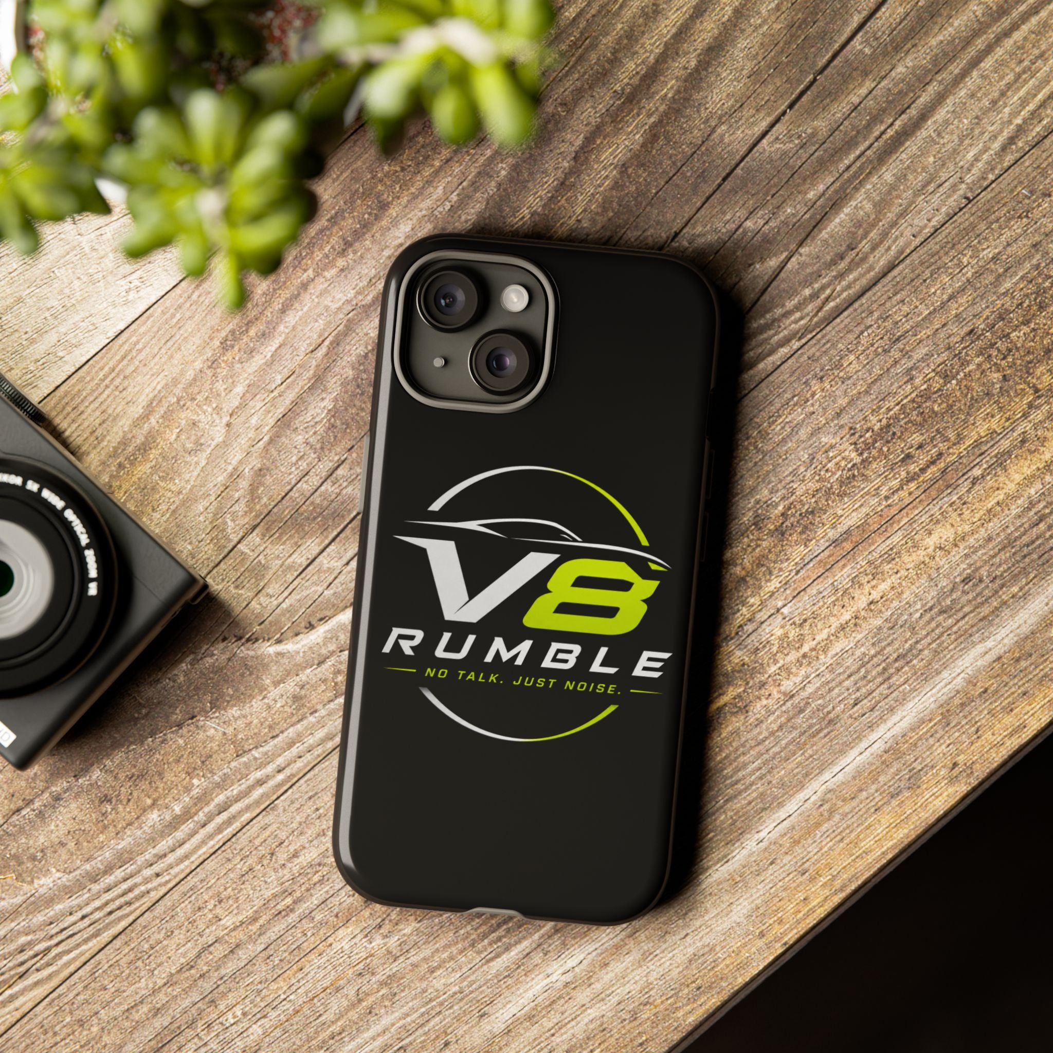 V8 Rumble Tough Phone Case — 'No Talk, Just Noise' Protective Cover