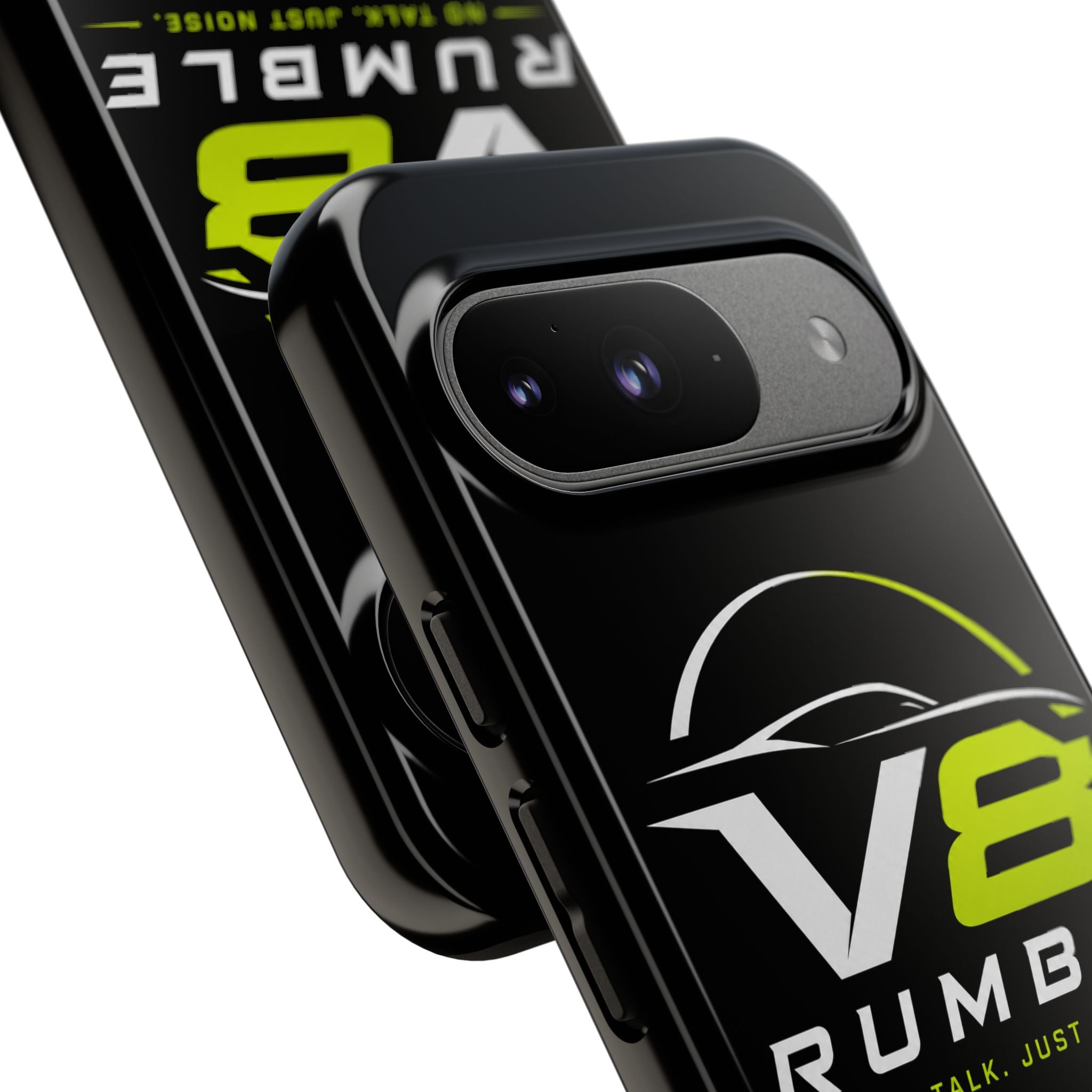 V8 Rumble Tough Phone Case — 'No Talk, Just Noise' Protective Cover