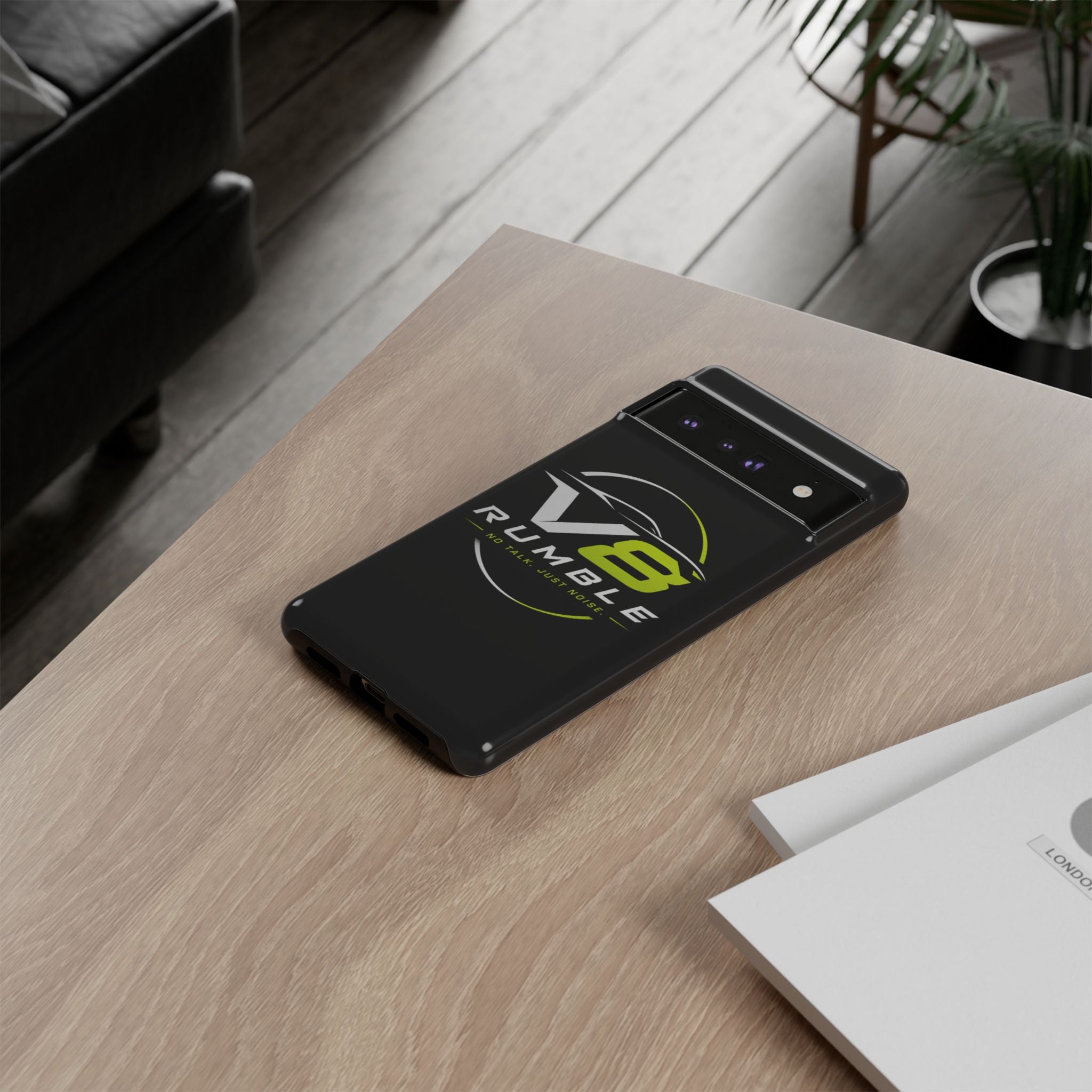 V8 Rumble Tough Phone Case — 'No Talk, Just Noise' Protective Cover