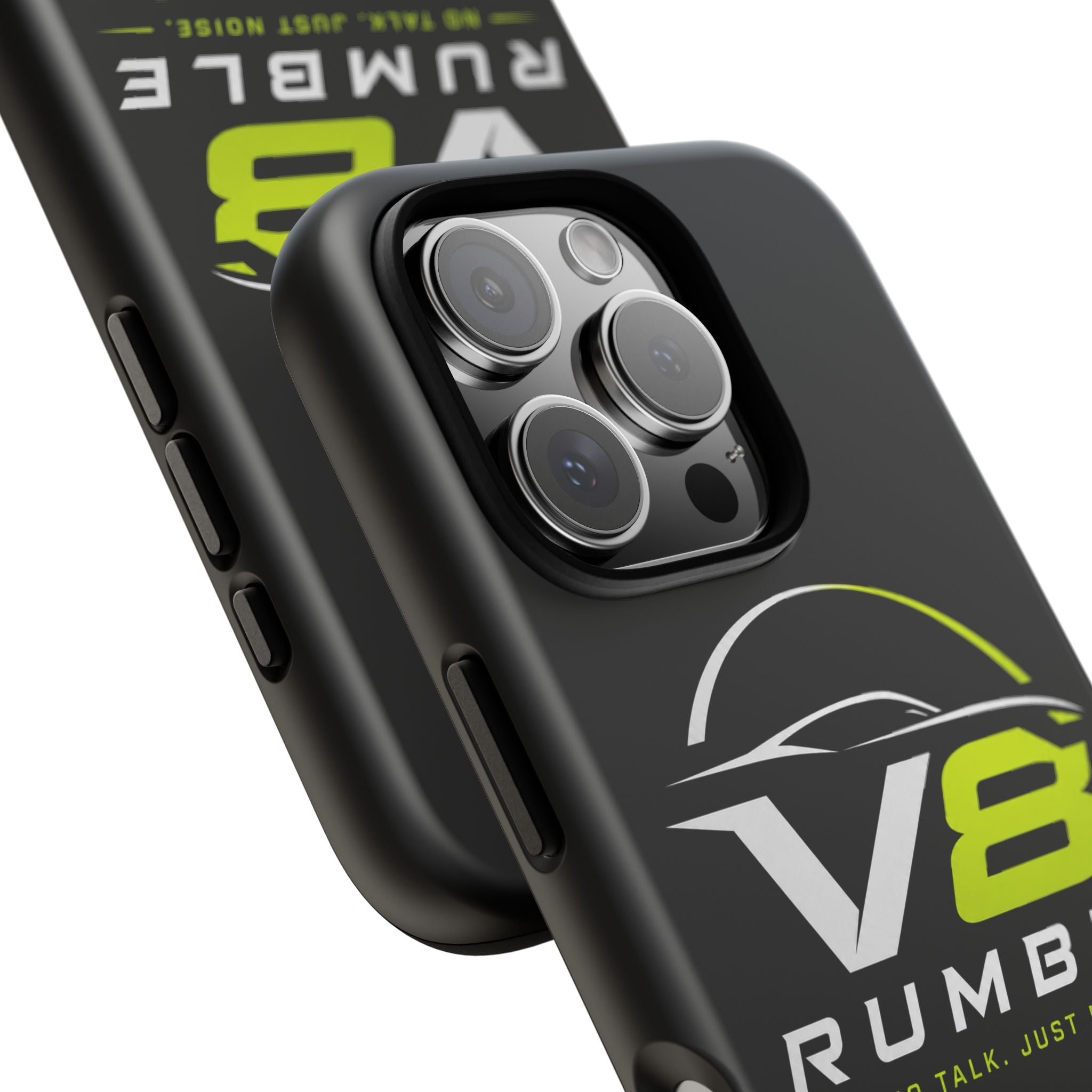 V8 Rumble Tough Phone Case — 'No Talk, Just Noise' Protective Cover
