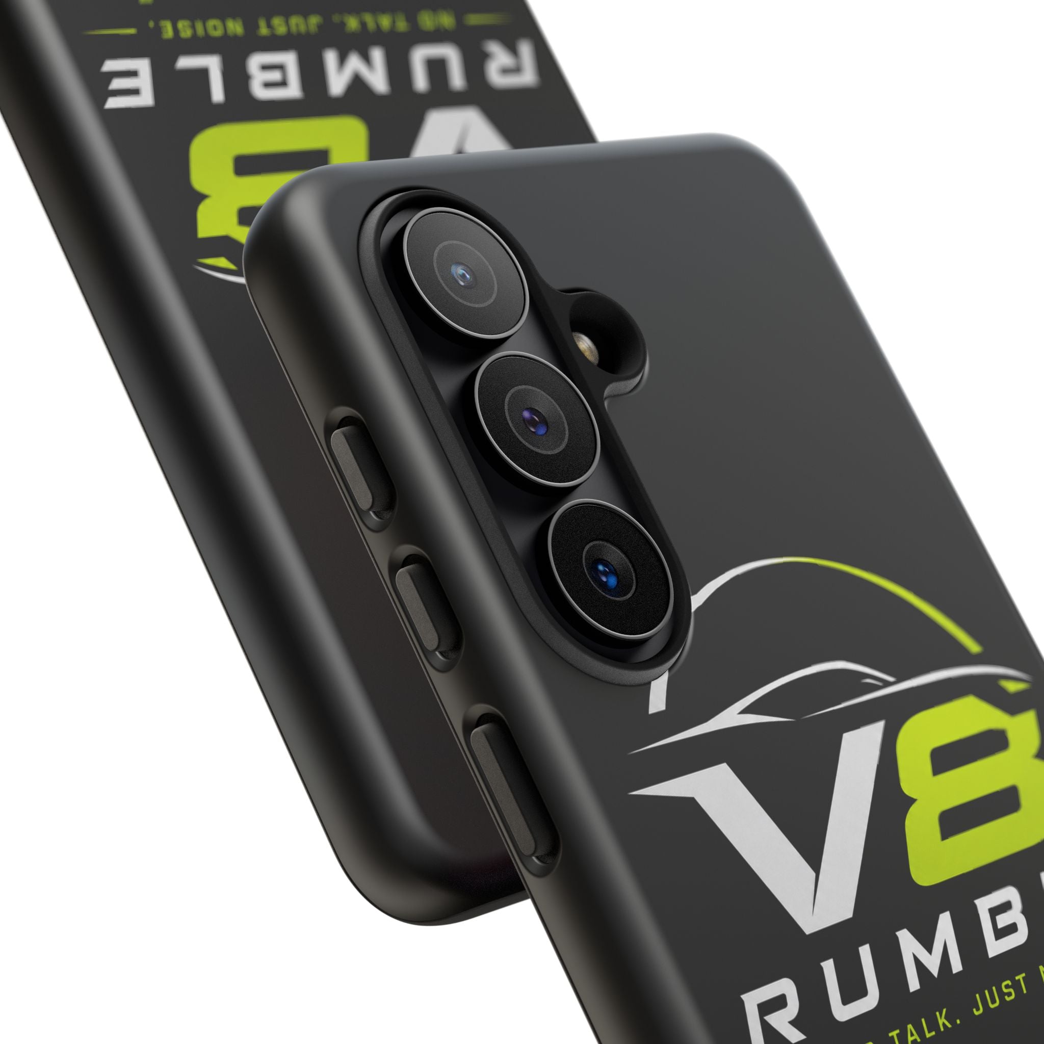 V8 Rumble Tough Phone Case — 'No Talk, Just Noise' Protective Cover