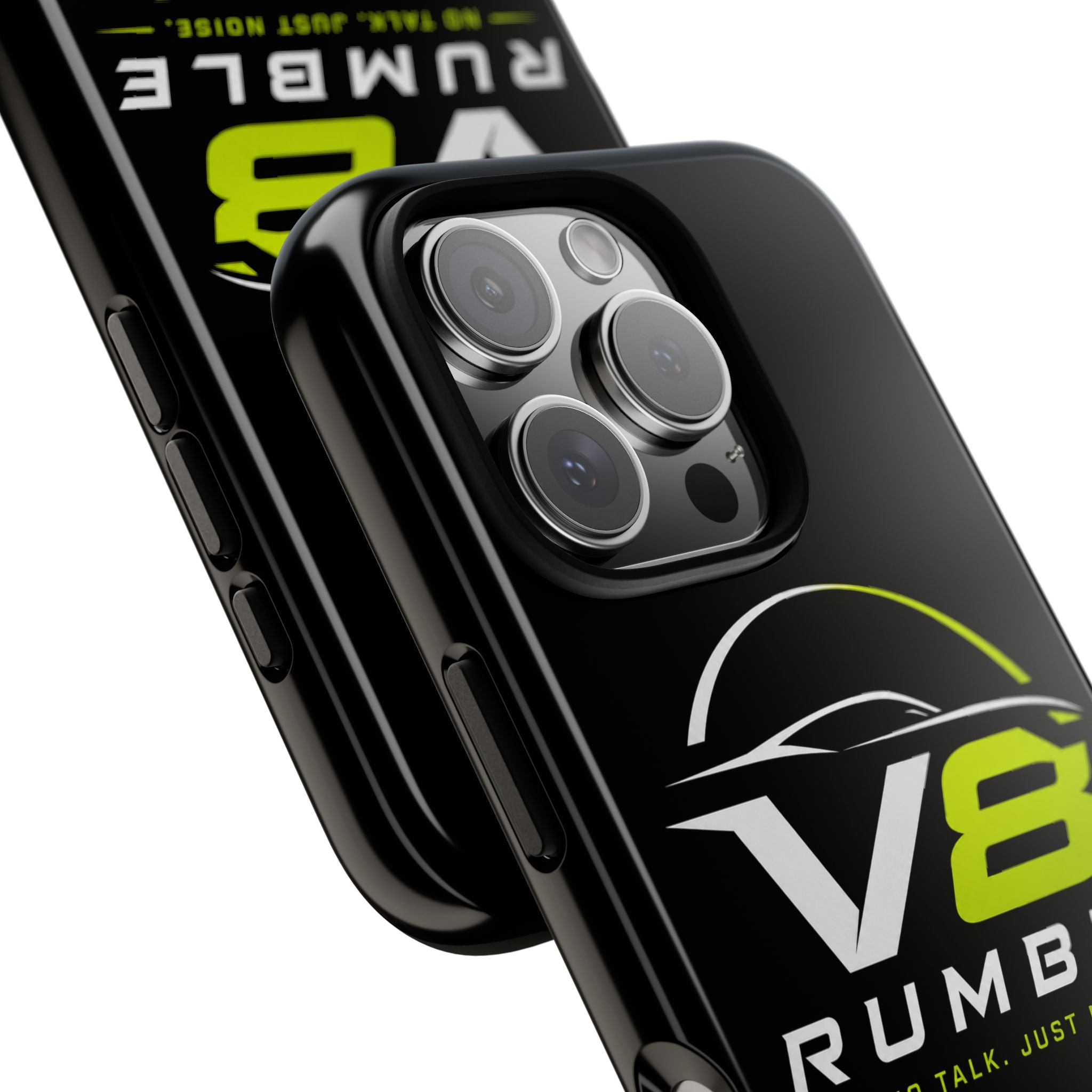 V8 Rumble Tough Phone Case — 'No Talk, Just Noise' Protective Cover