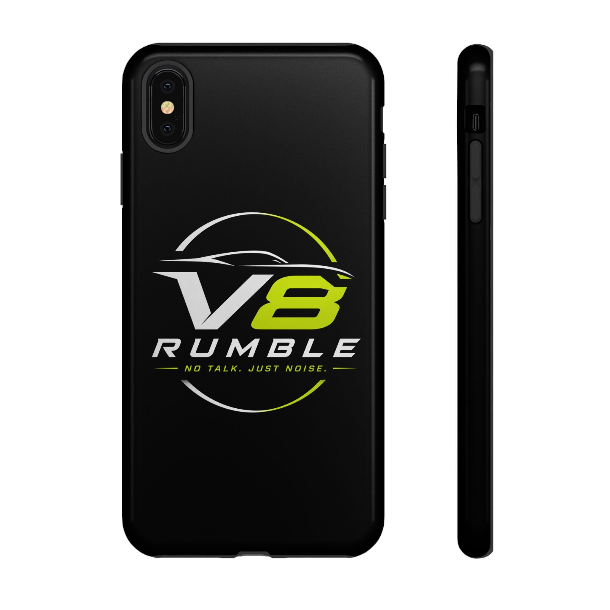 V8 Rumble Tough Phone Case — 'No Talk, Just Noise' Protective Cover