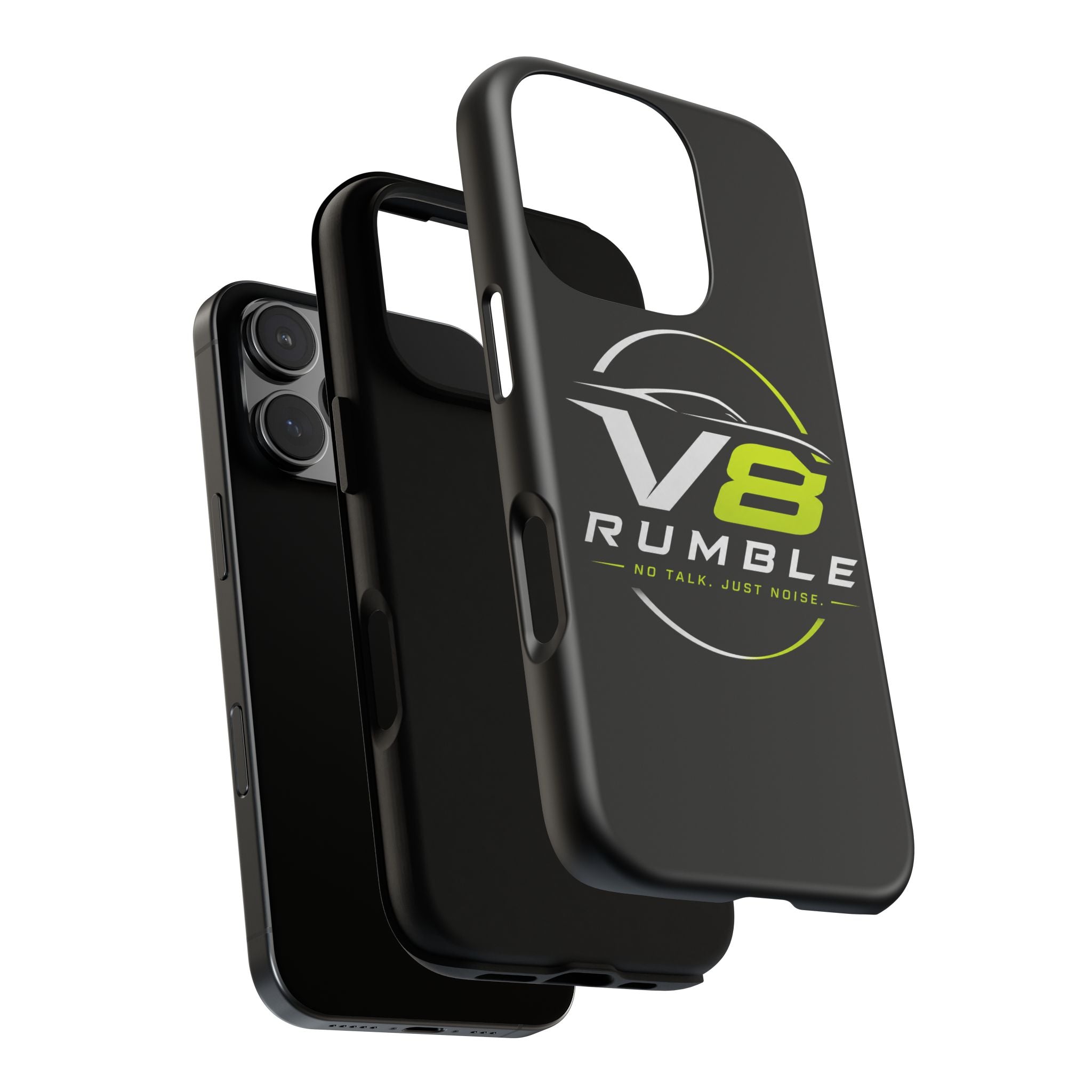 V8 Rumble Tough Phone Case — 'No Talk, Just Noise' Protective Cover
