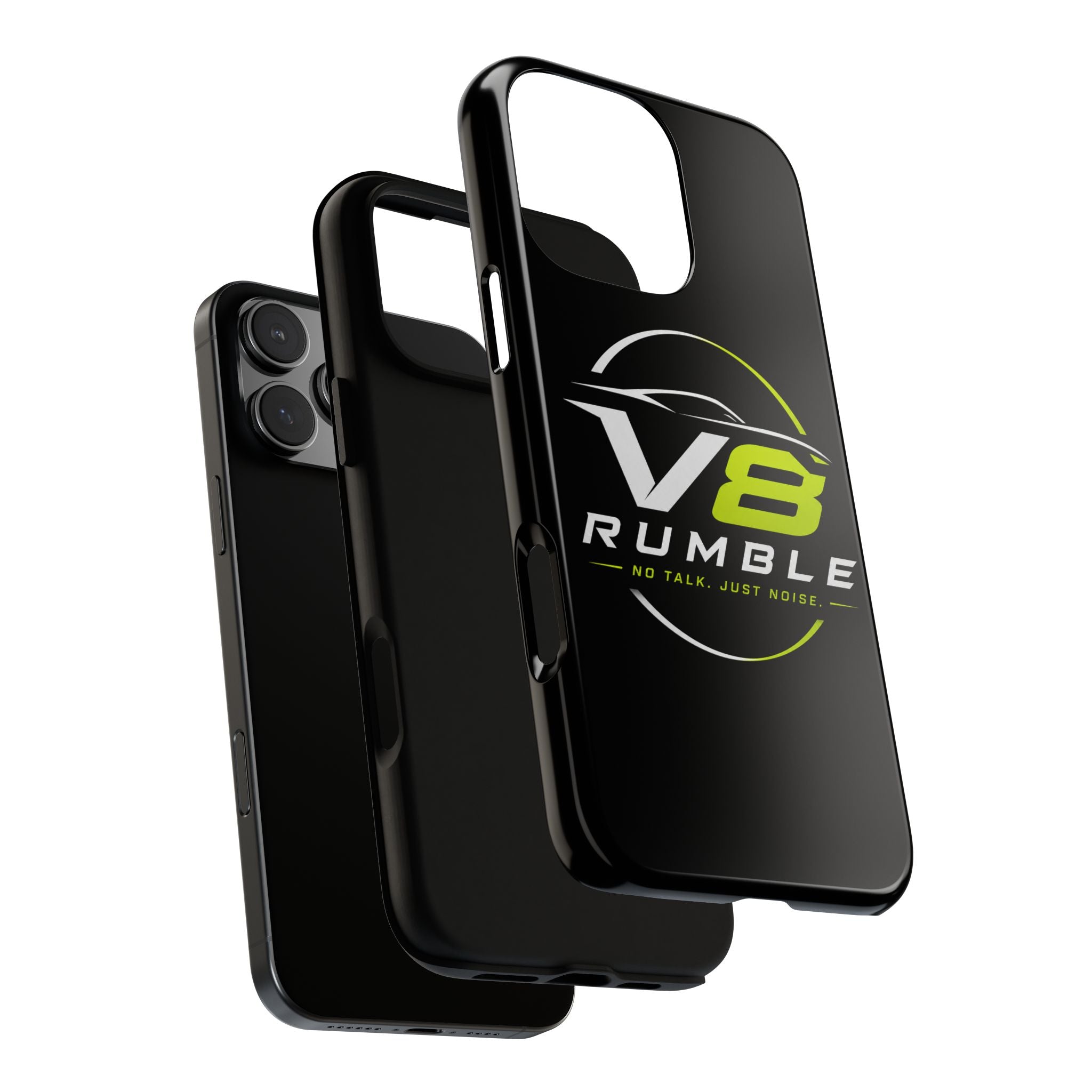 V8 Rumble Tough Phone Case — 'No Talk, Just Noise' Protective Cover