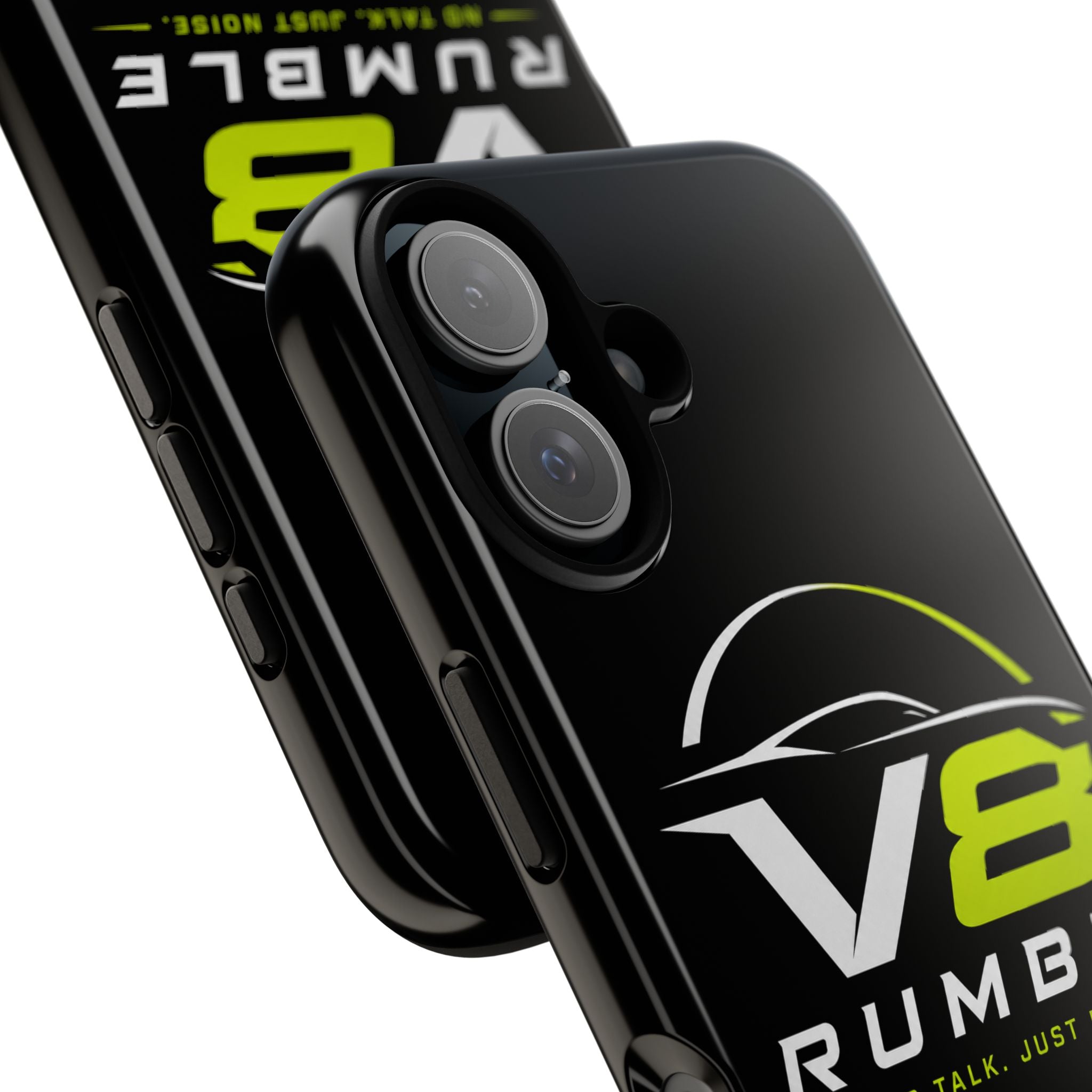 V8 Rumble Tough Phone Case — 'No Talk, Just Noise' Protective Cover