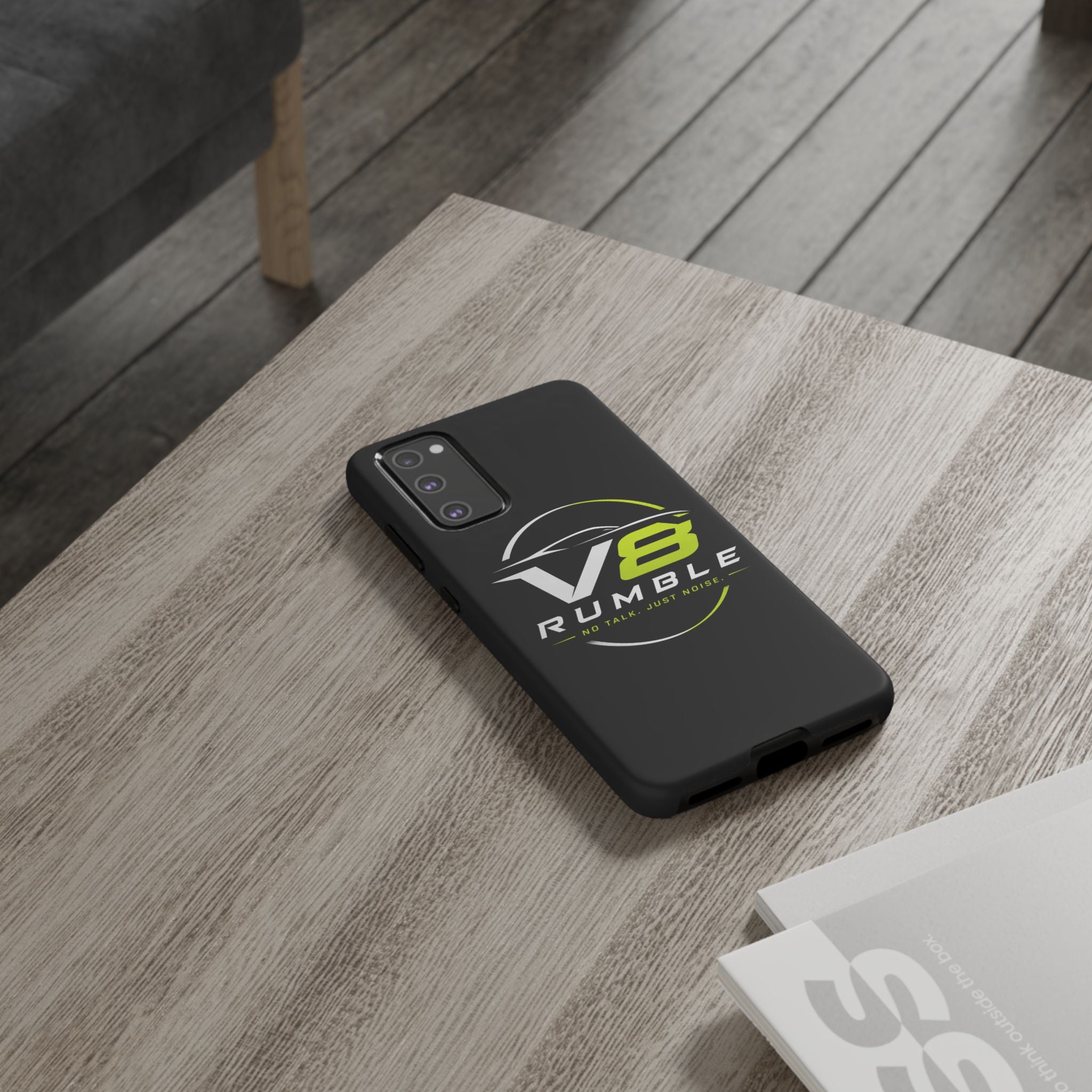 V8 Rumble Tough Phone Case — 'No Talk, Just Noise' Protective Cover