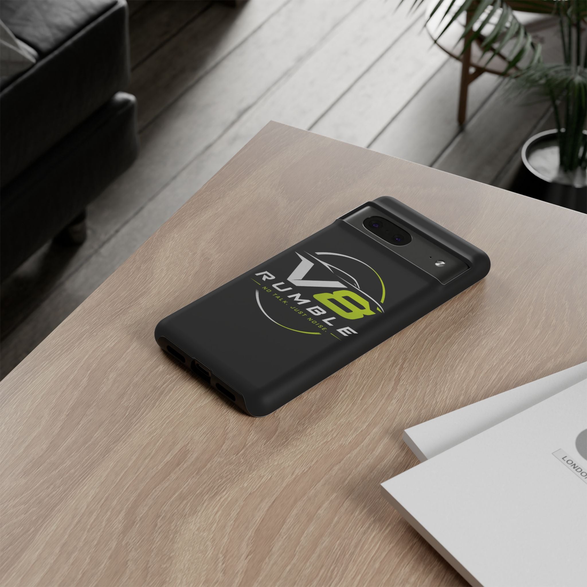 V8 Rumble Tough Phone Case — 'No Talk, Just Noise' Protective Cover