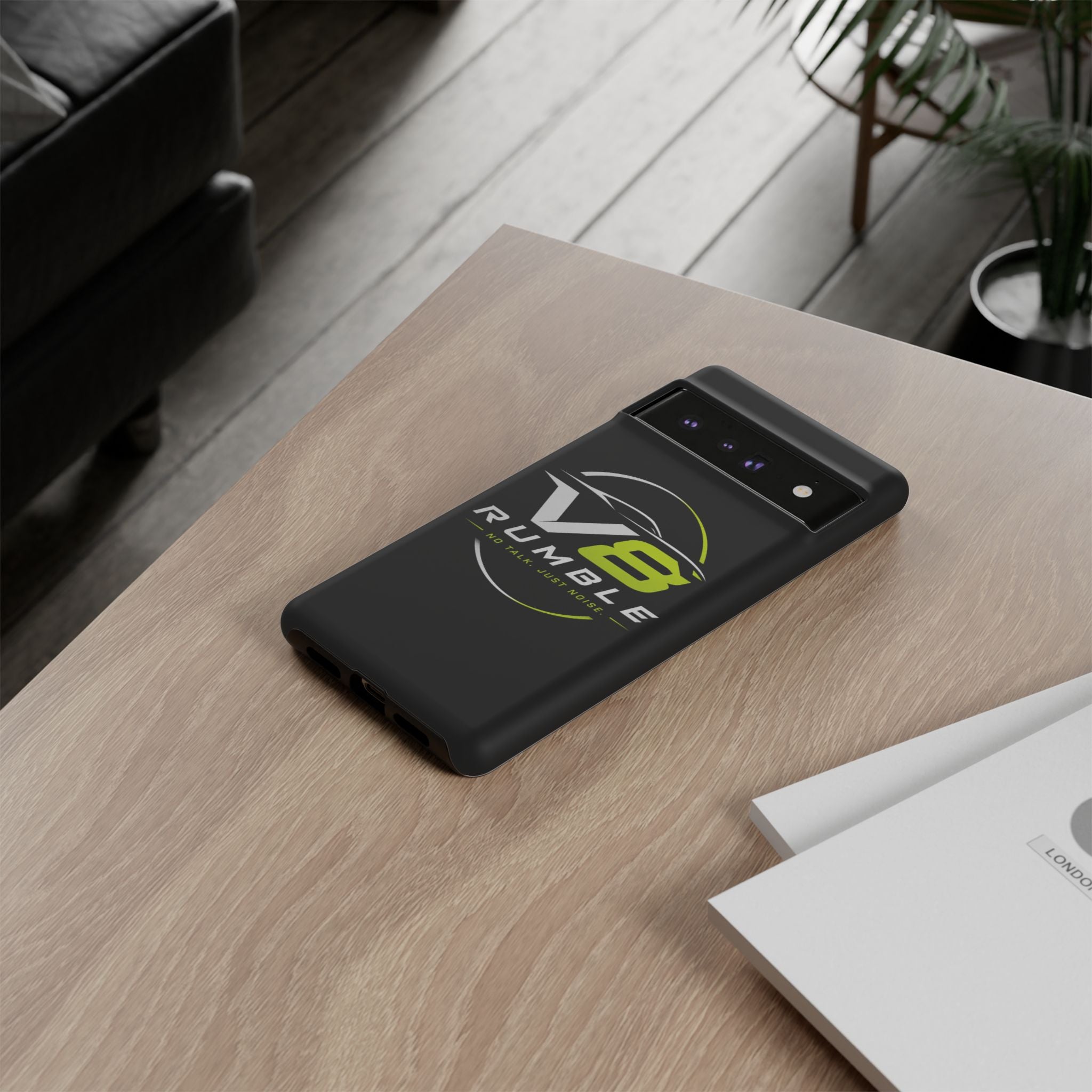 V8 Rumble Tough Phone Case — 'No Talk, Just Noise' Protective Cover