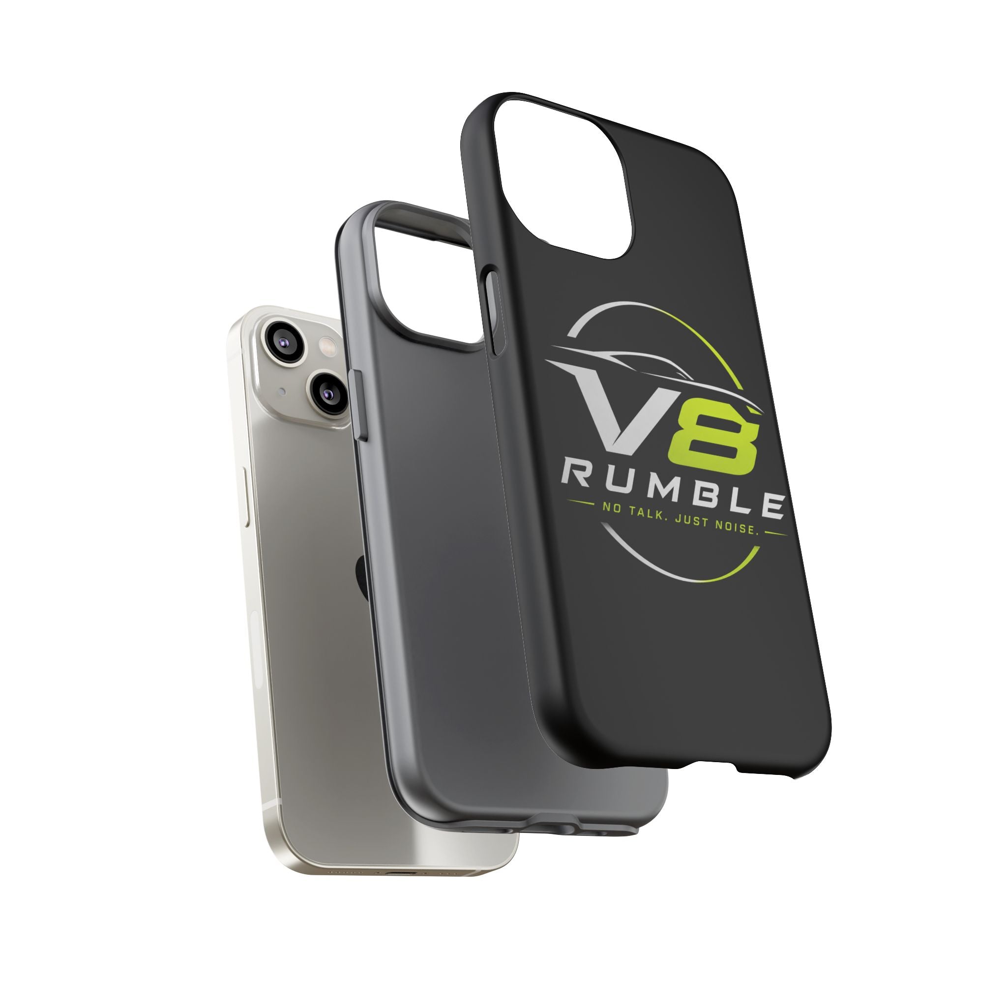V8 Rumble Tough Phone Case — 'No Talk, Just Noise' Protective Cover
