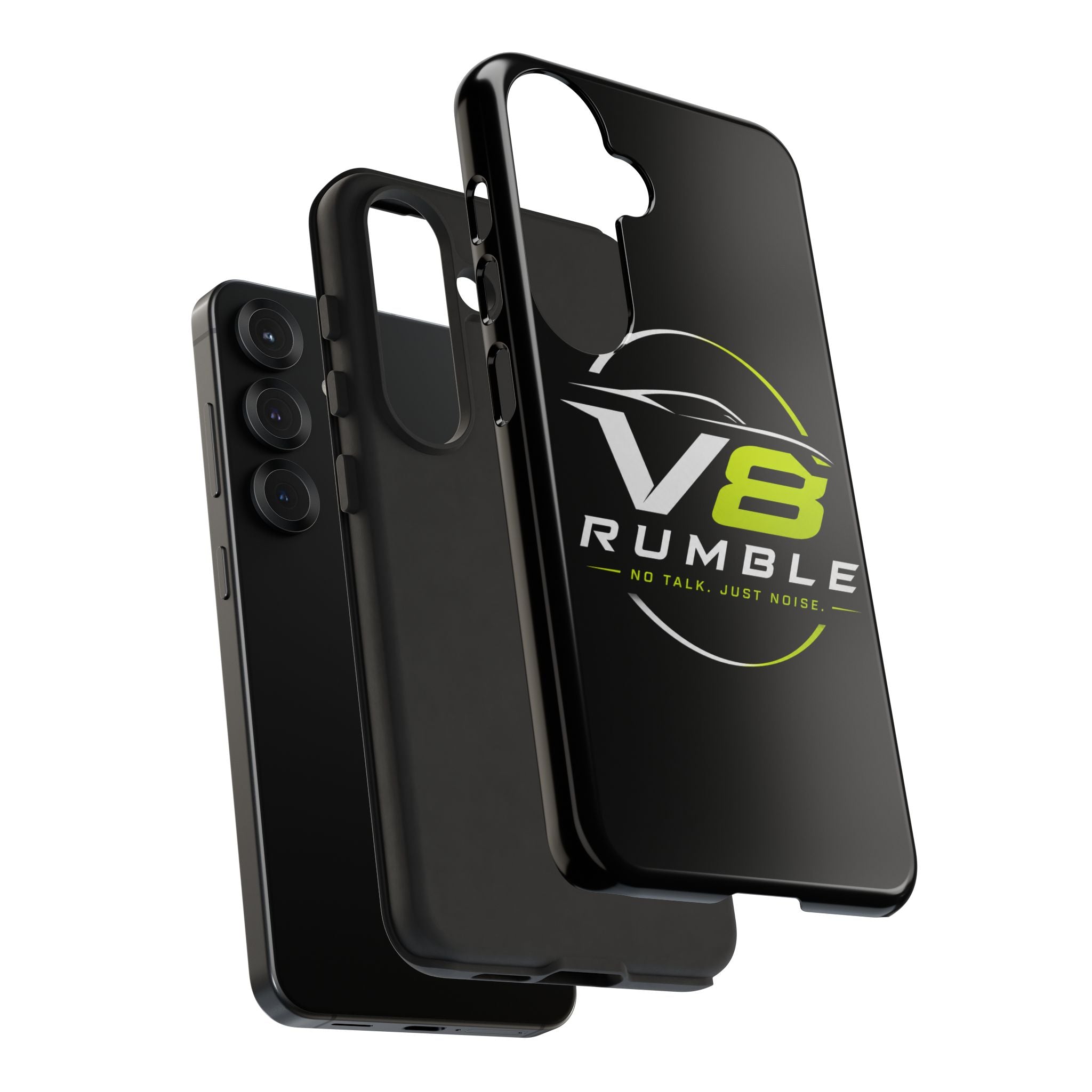 V8 Rumble Tough Phone Case — 'No Talk, Just Noise' Protective Cover
